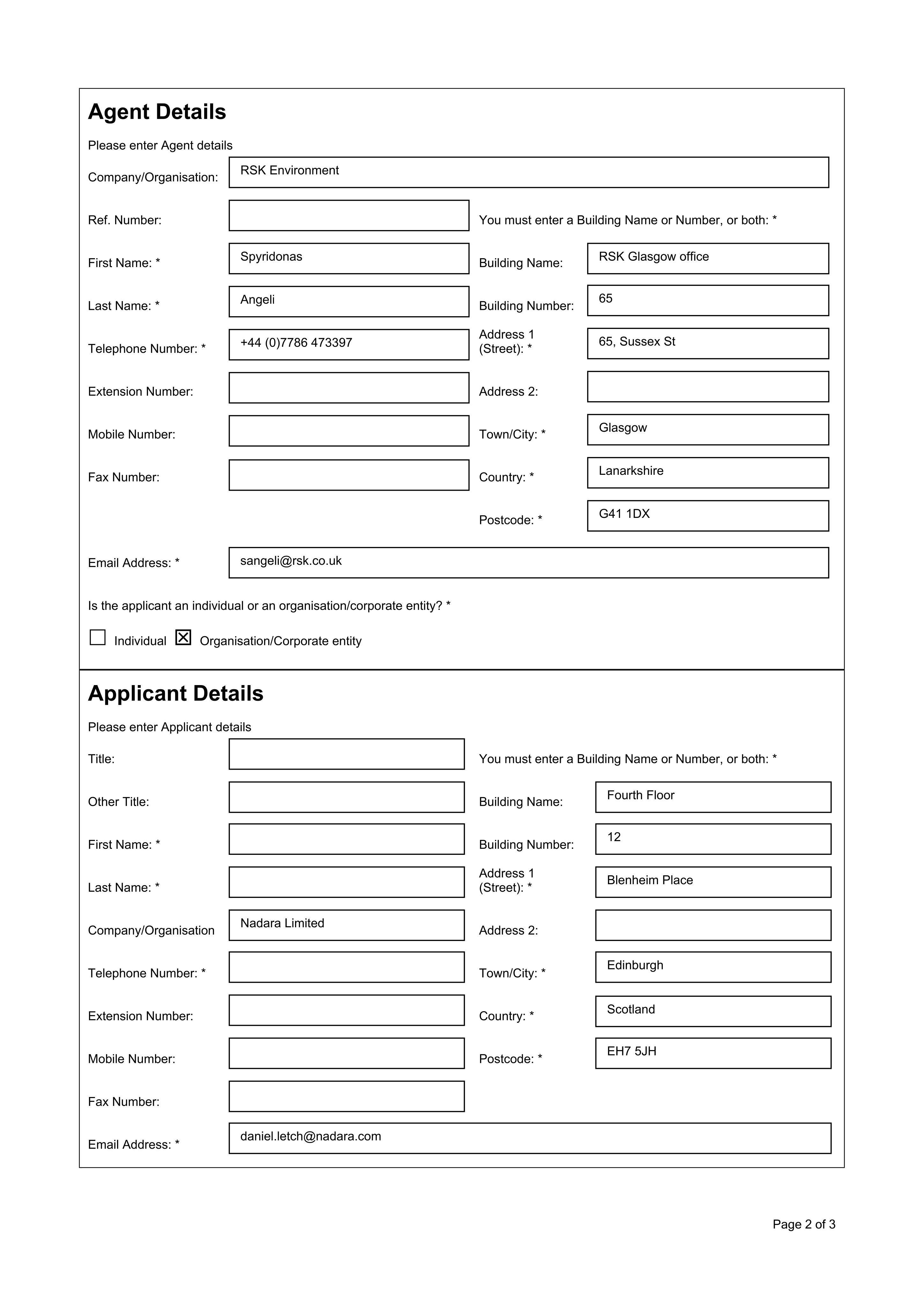 Planning document