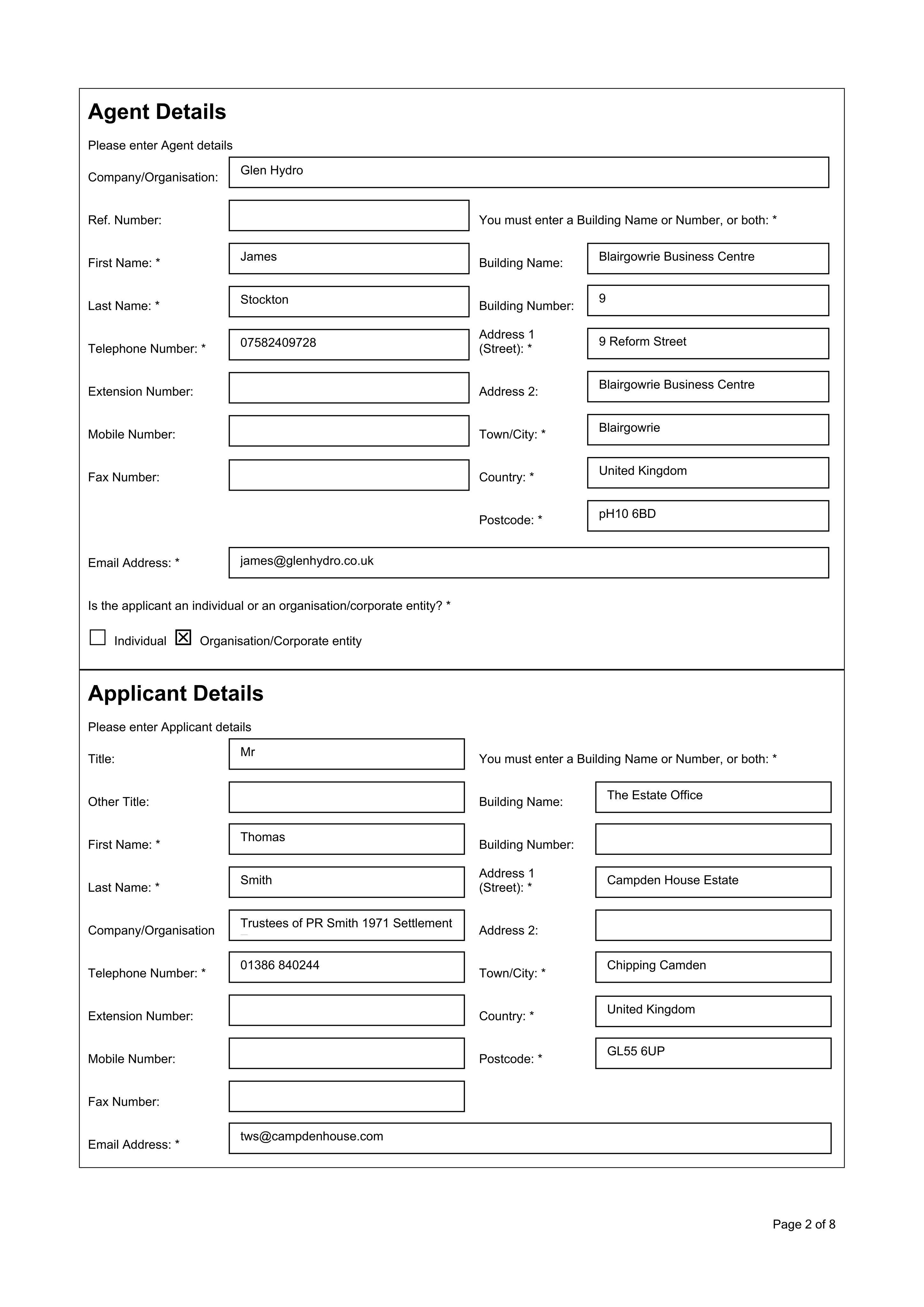 Planning document