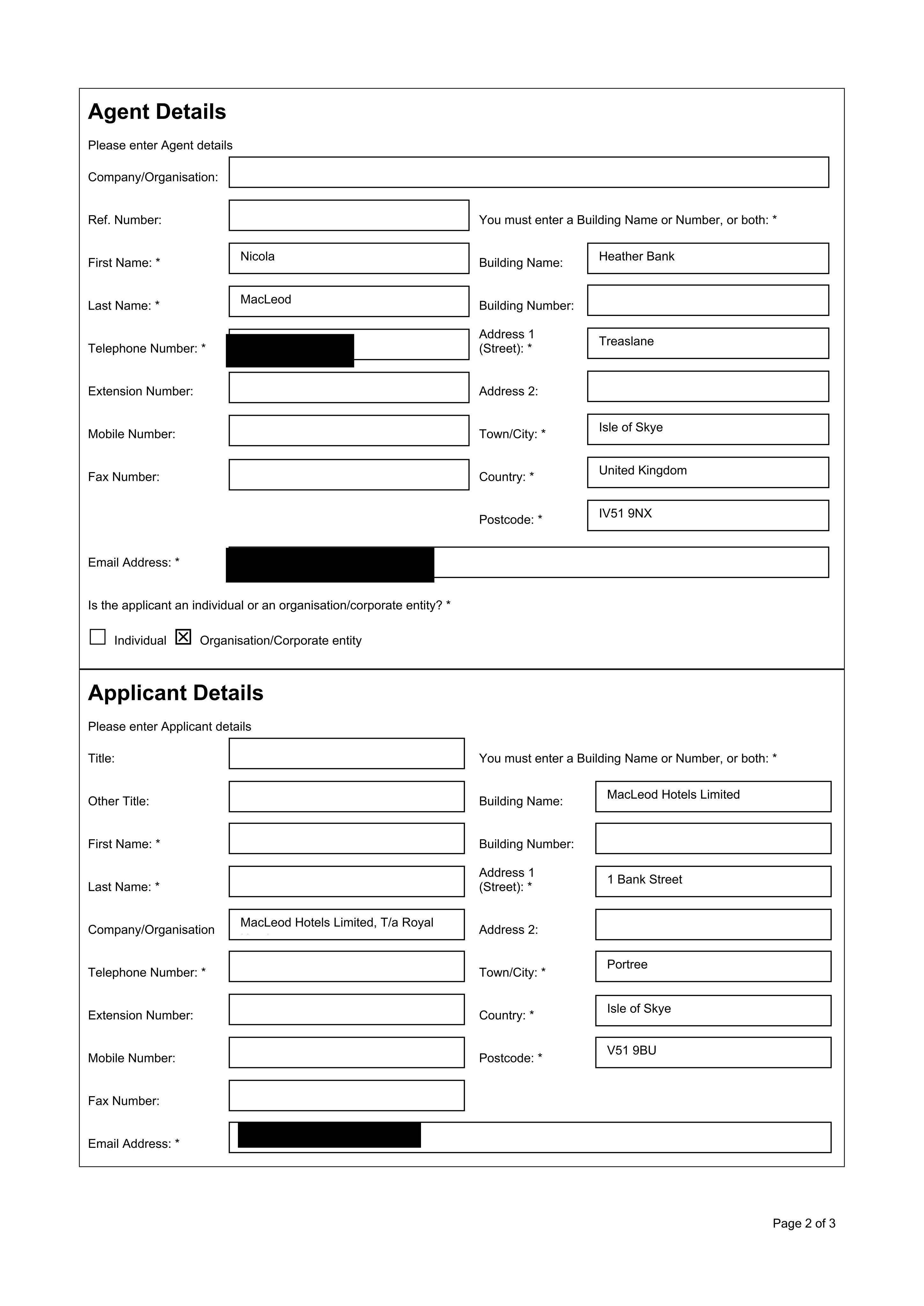 Planning document