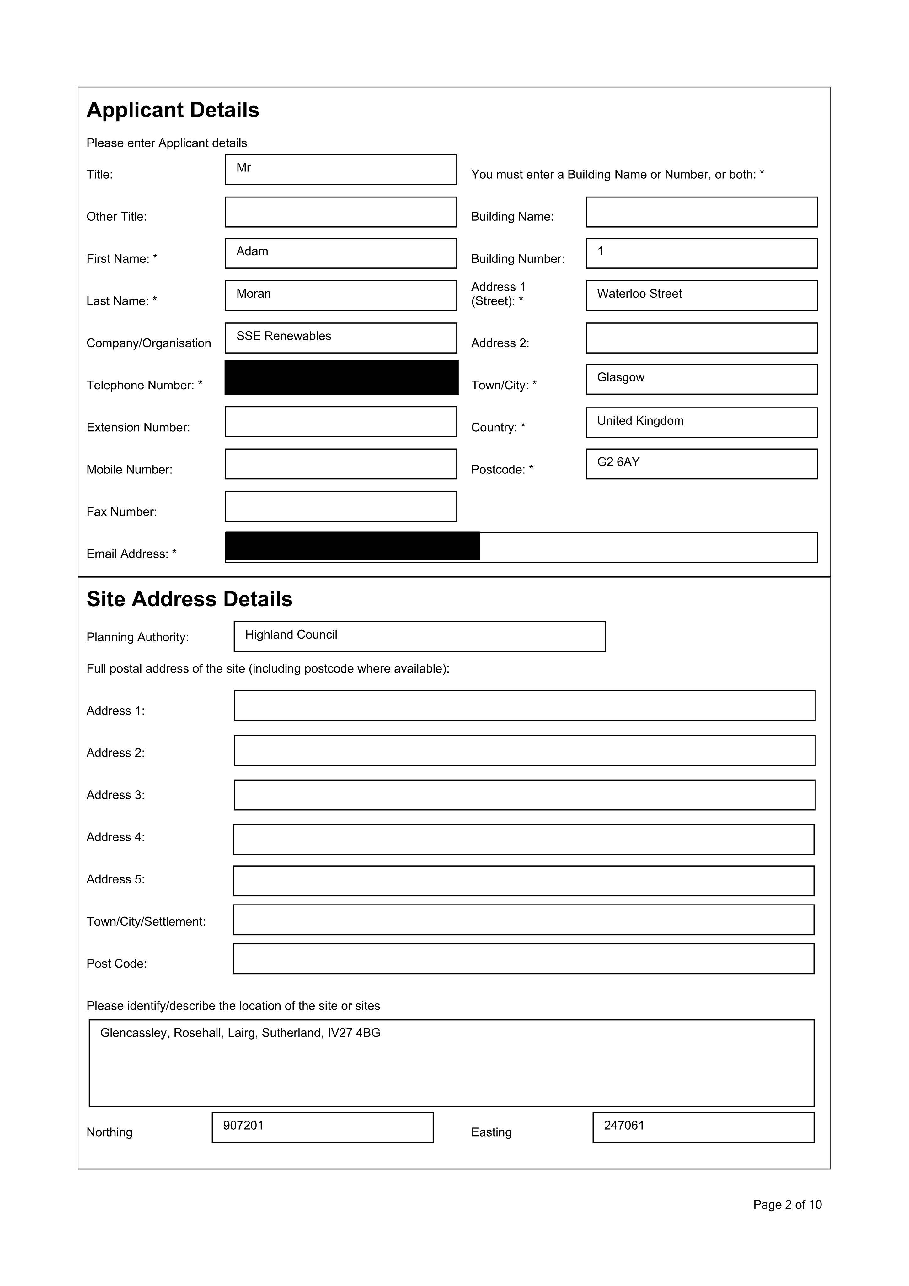 Planning document