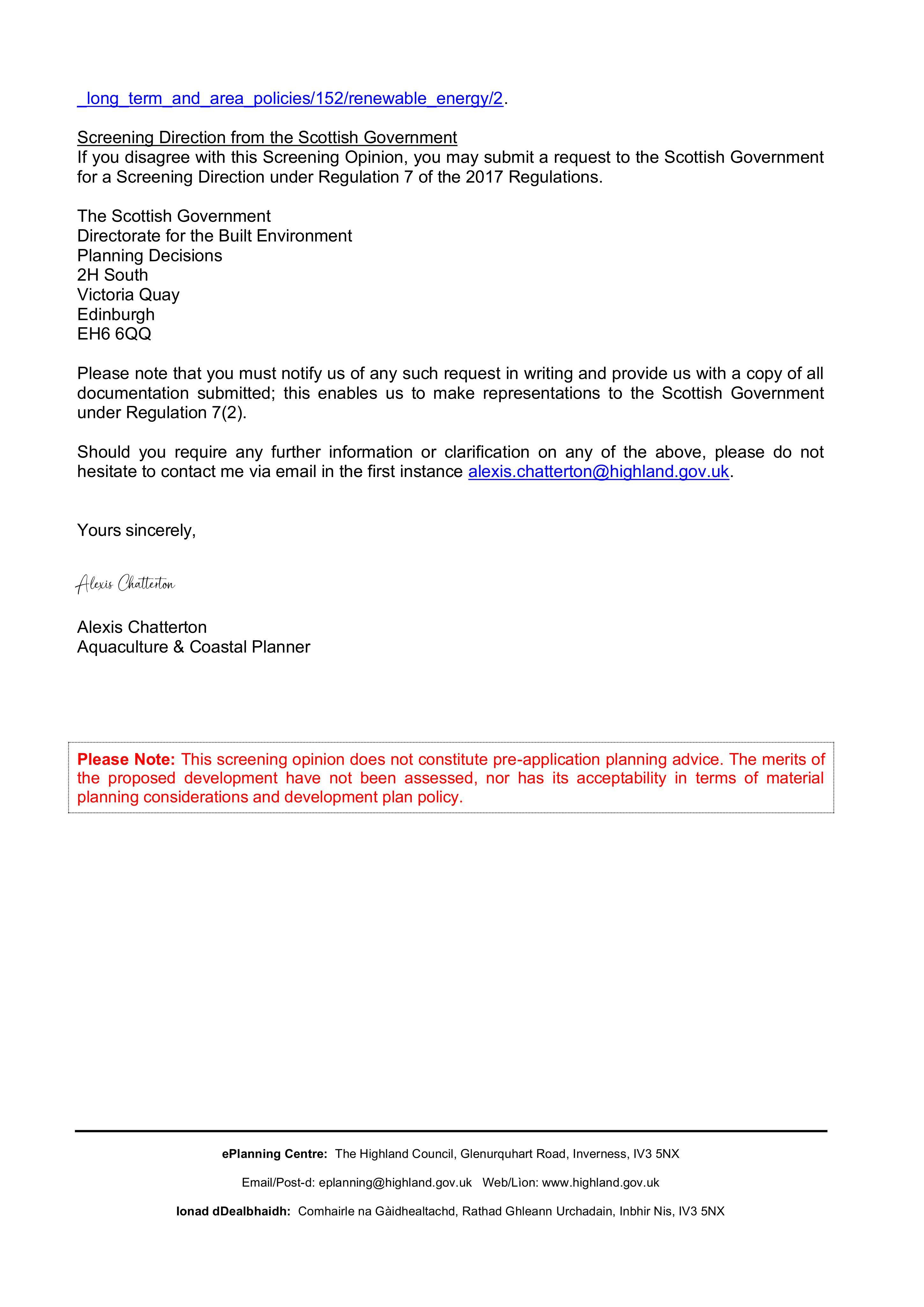 Planning document