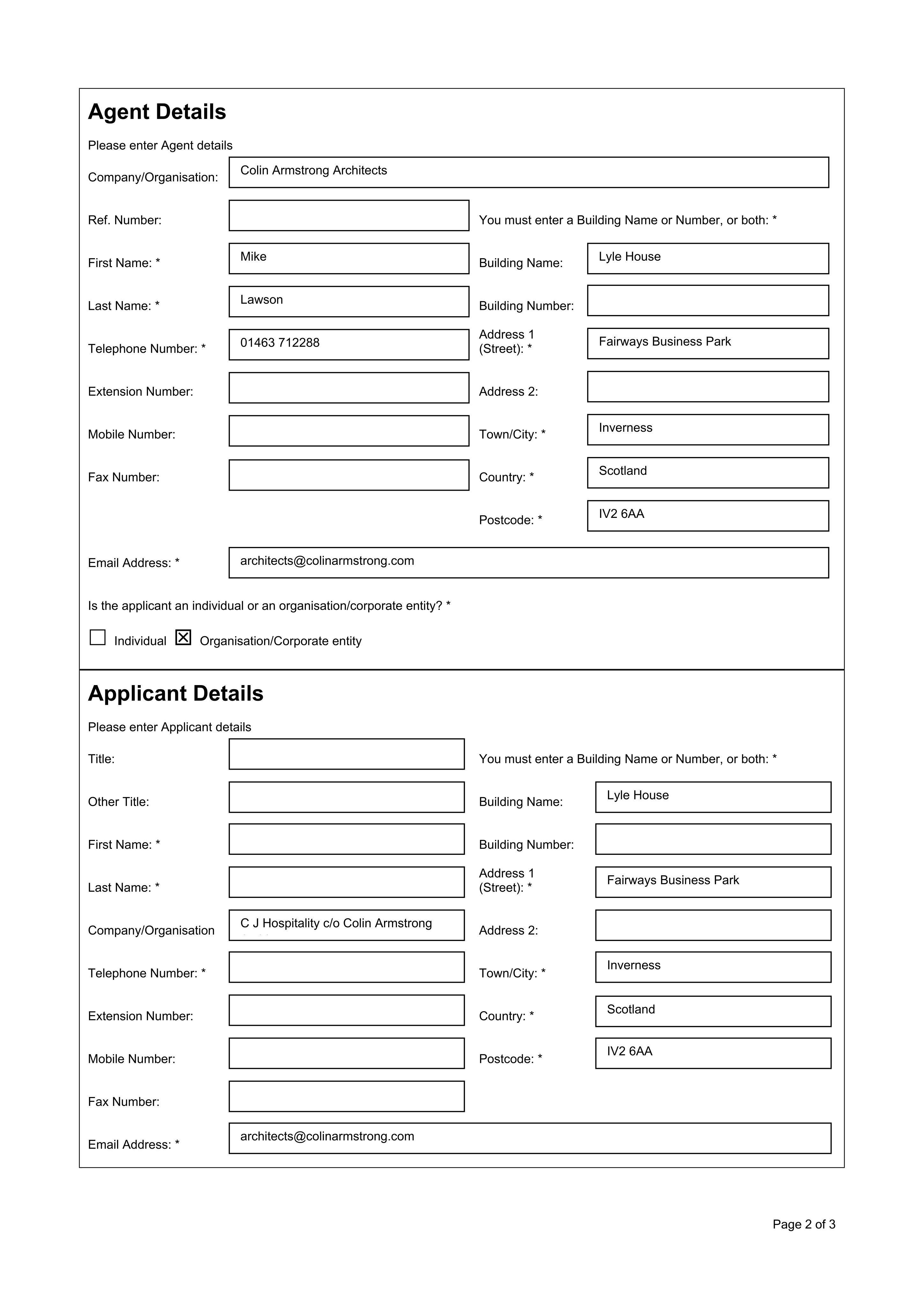 Planning document
