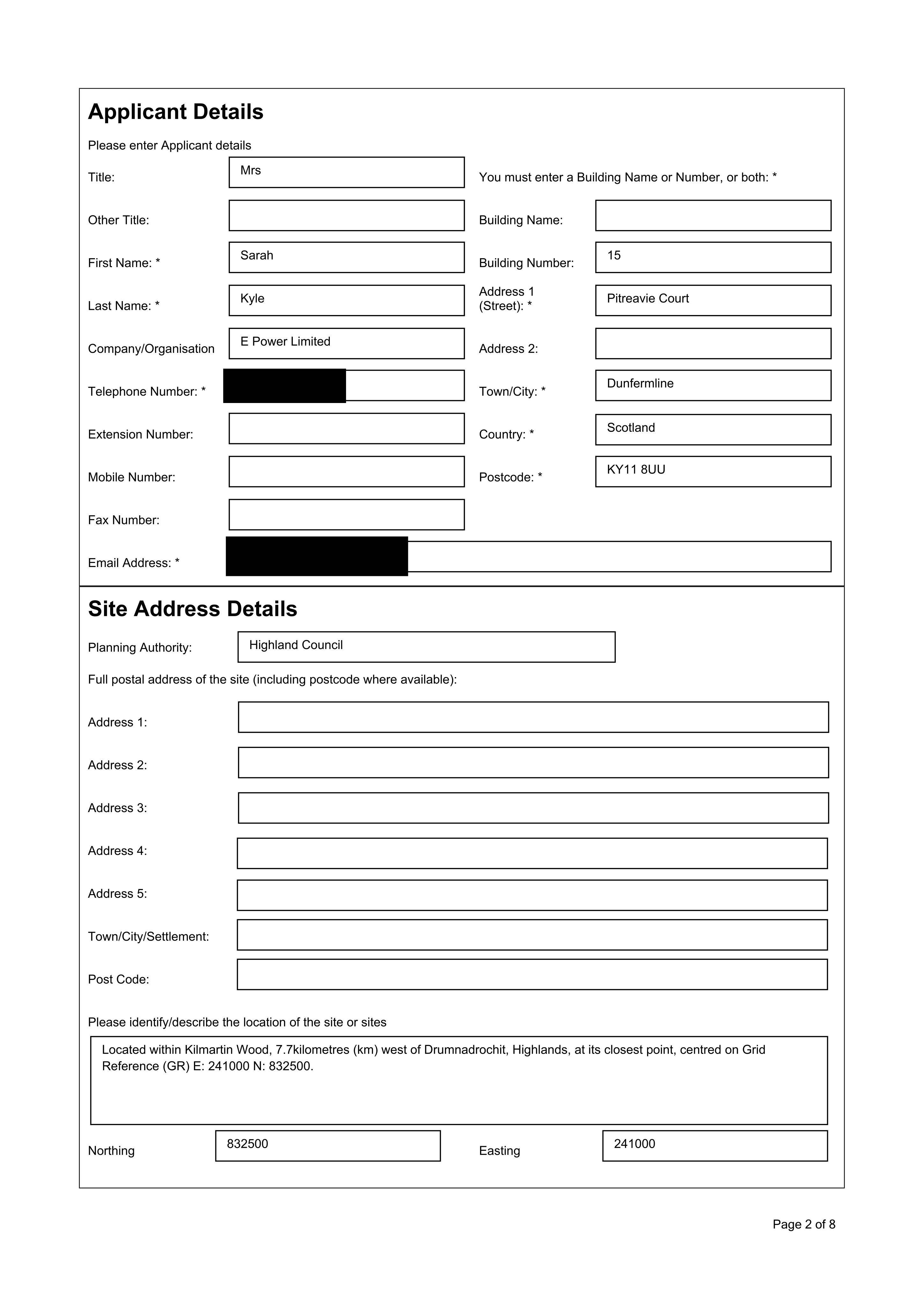 Planning document