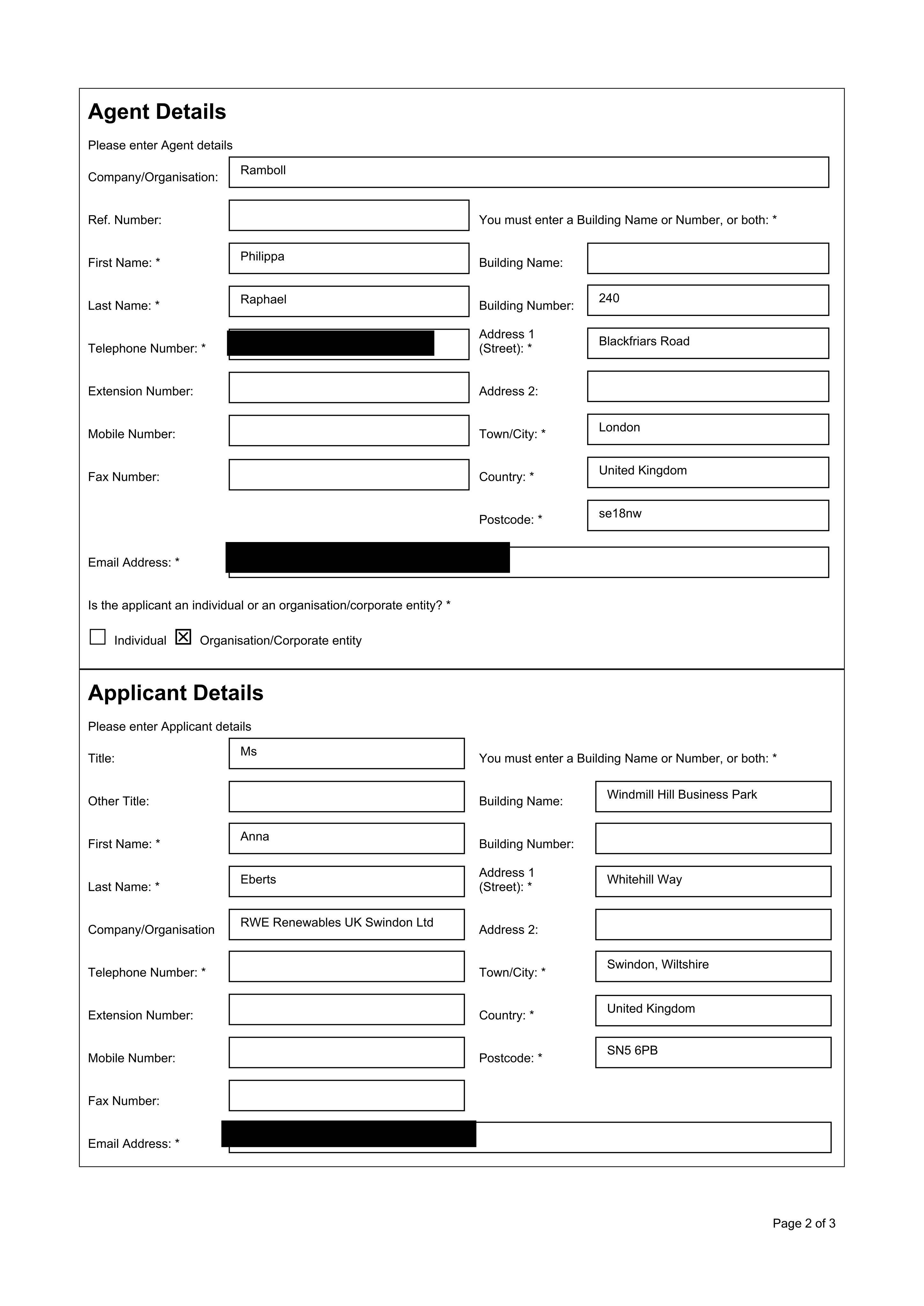 Planning document