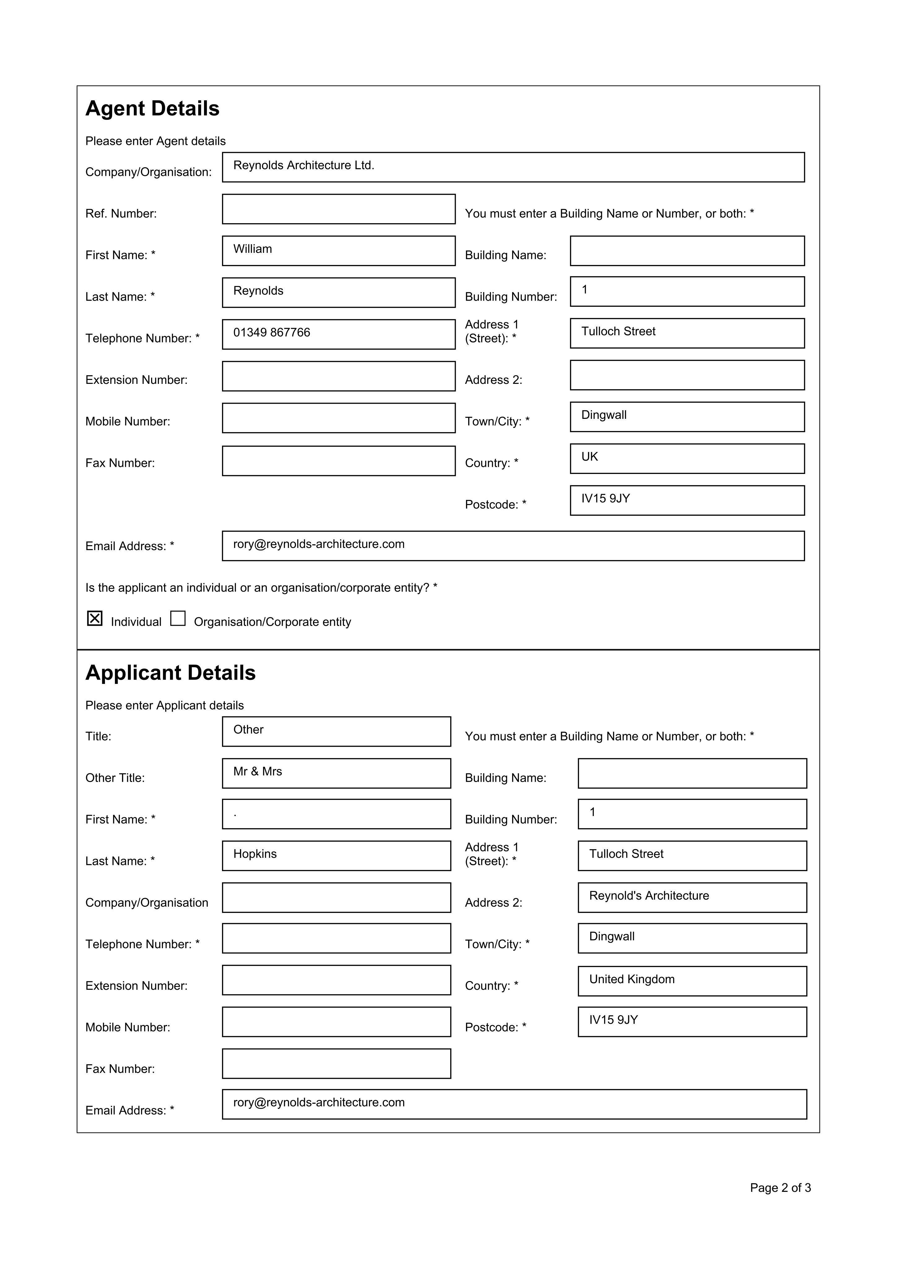 Planning document