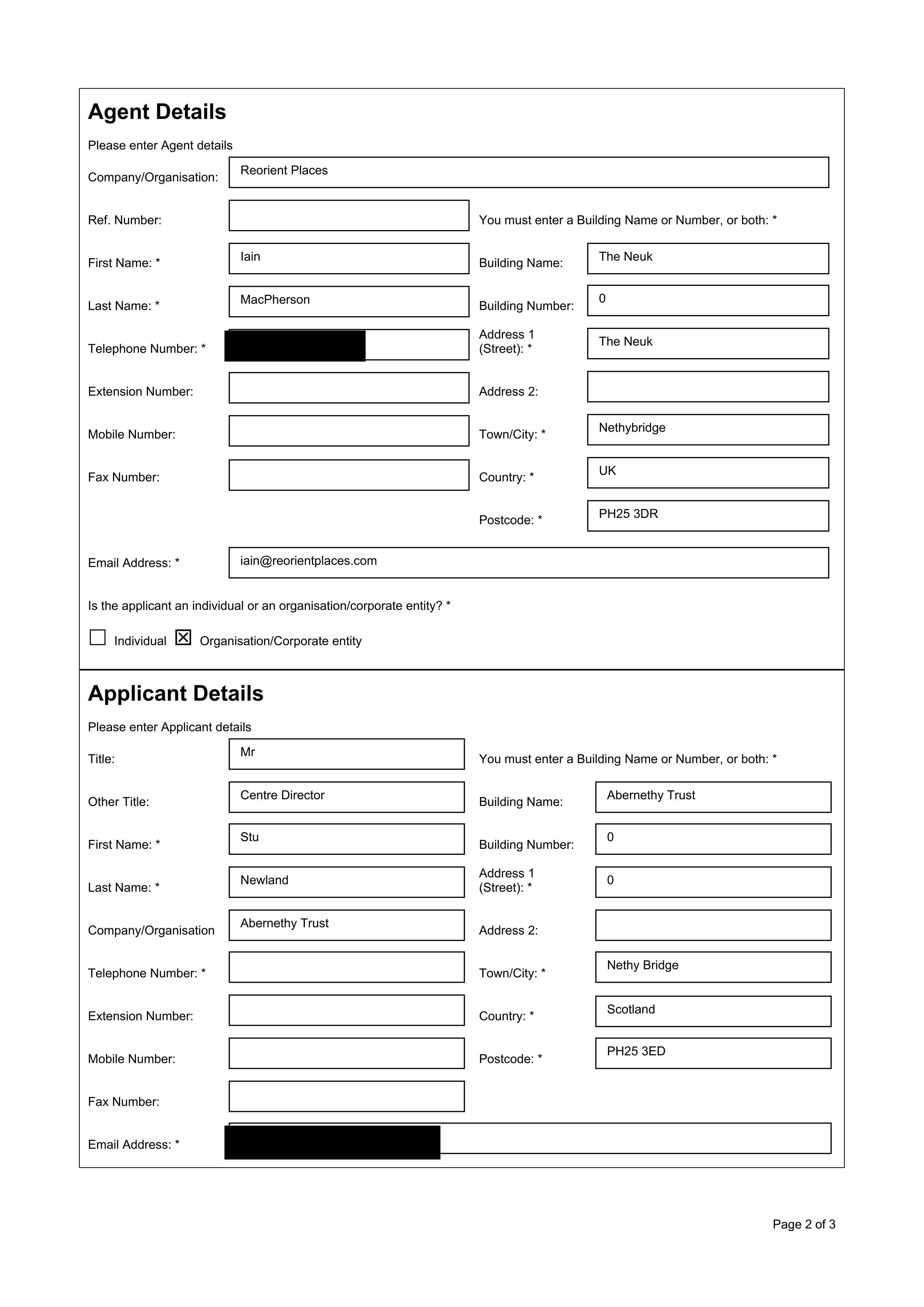Planning document