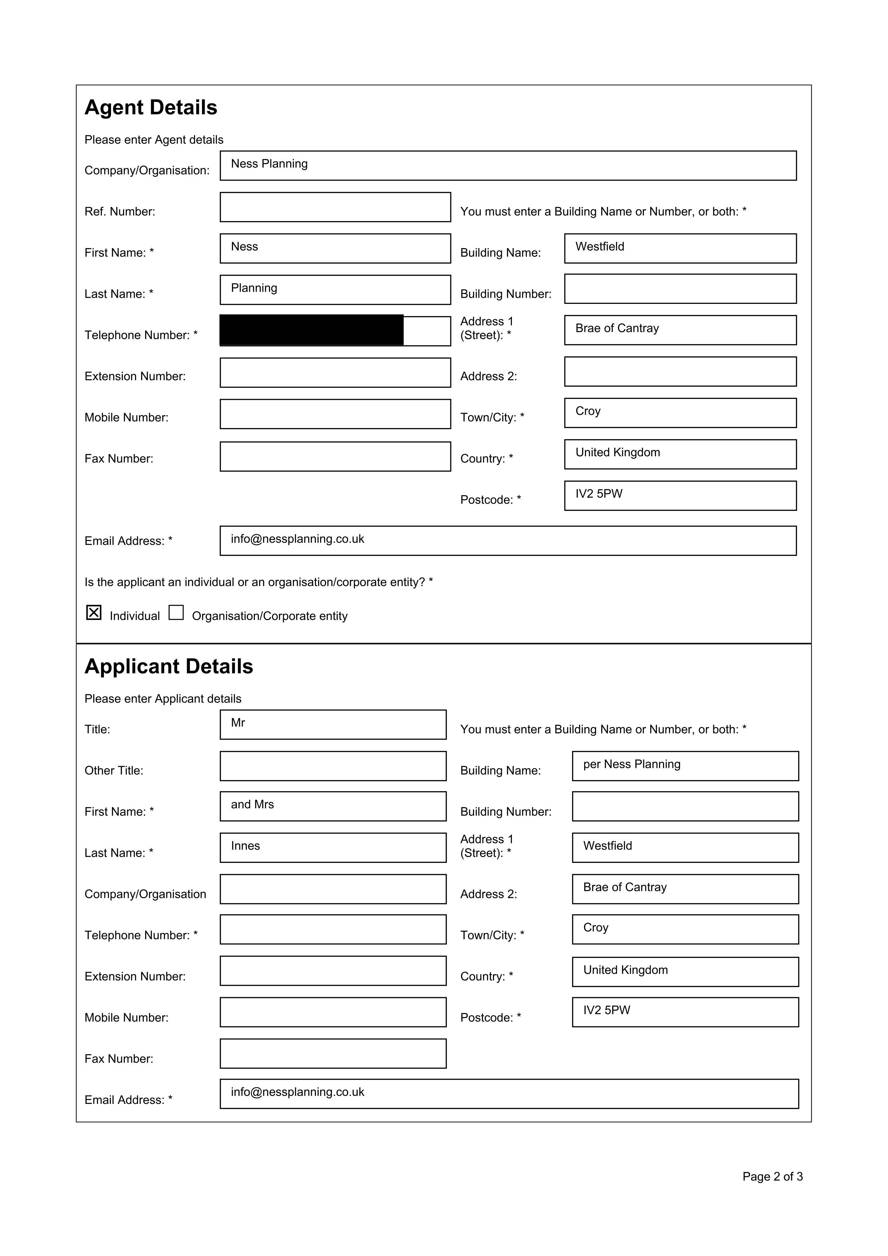 Planning document