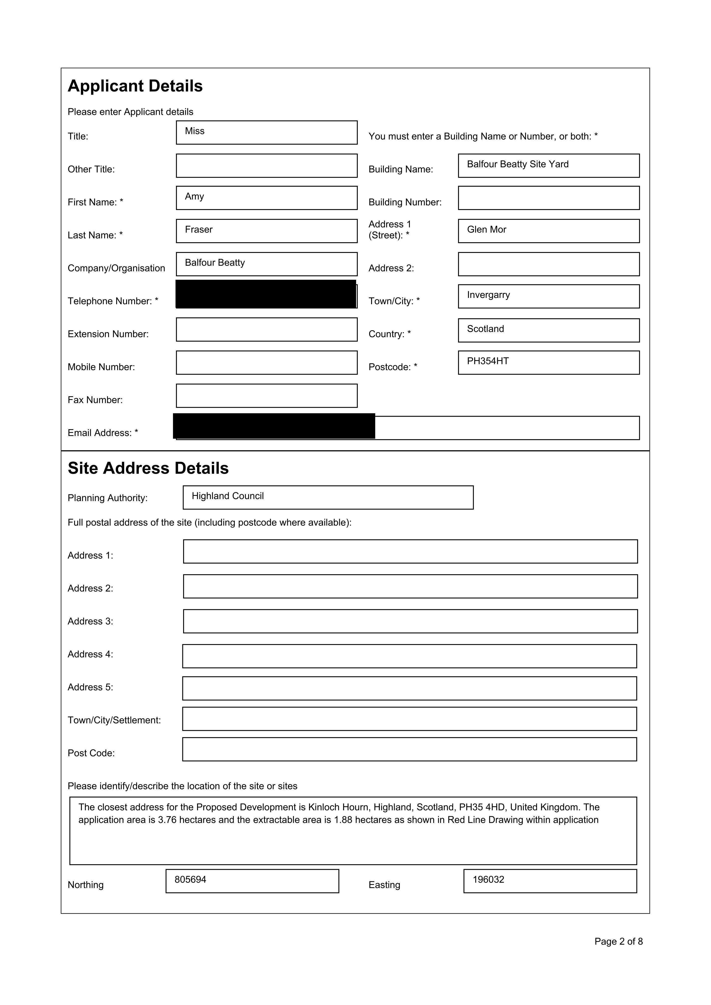 Planning document