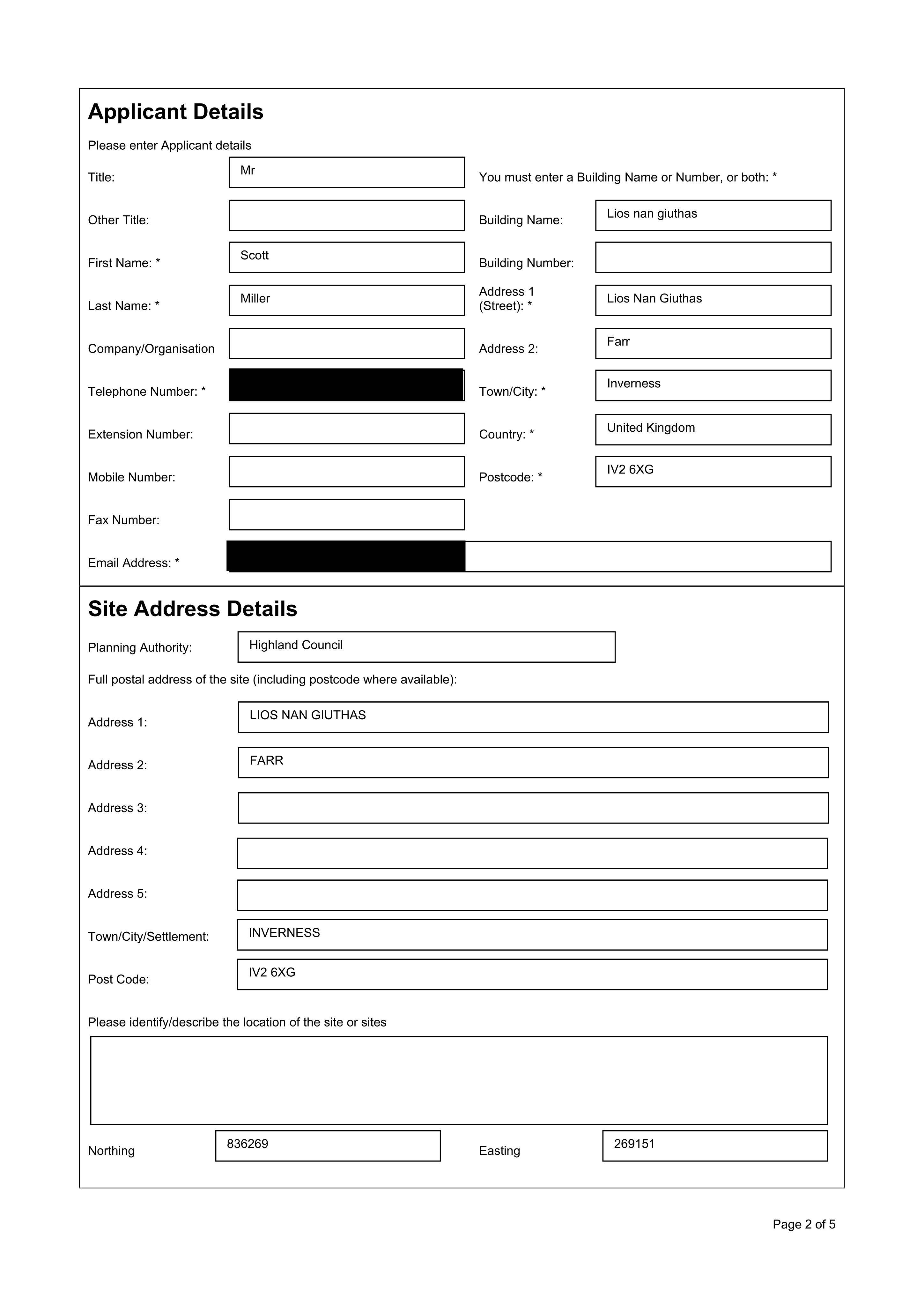 Planning document