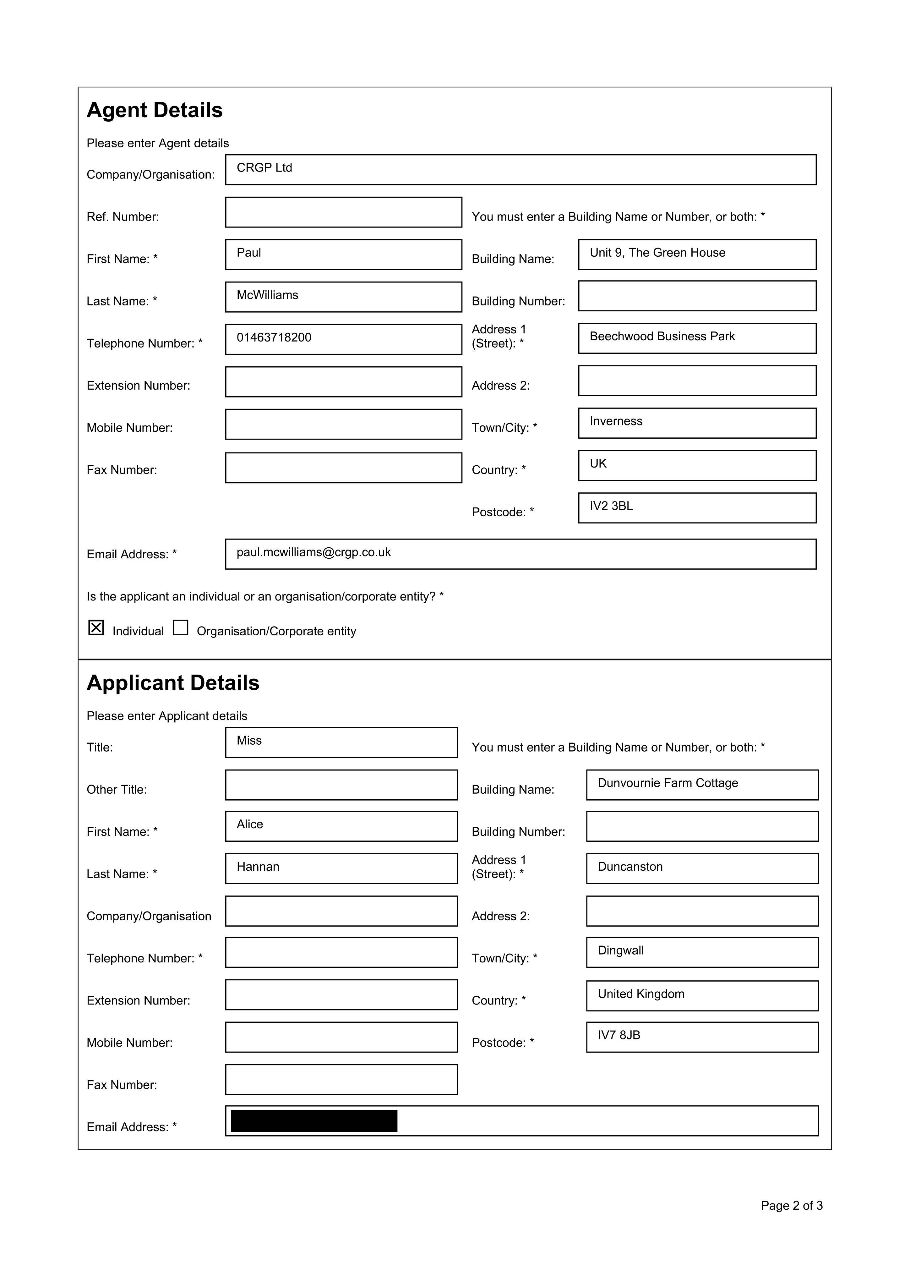 Planning document
