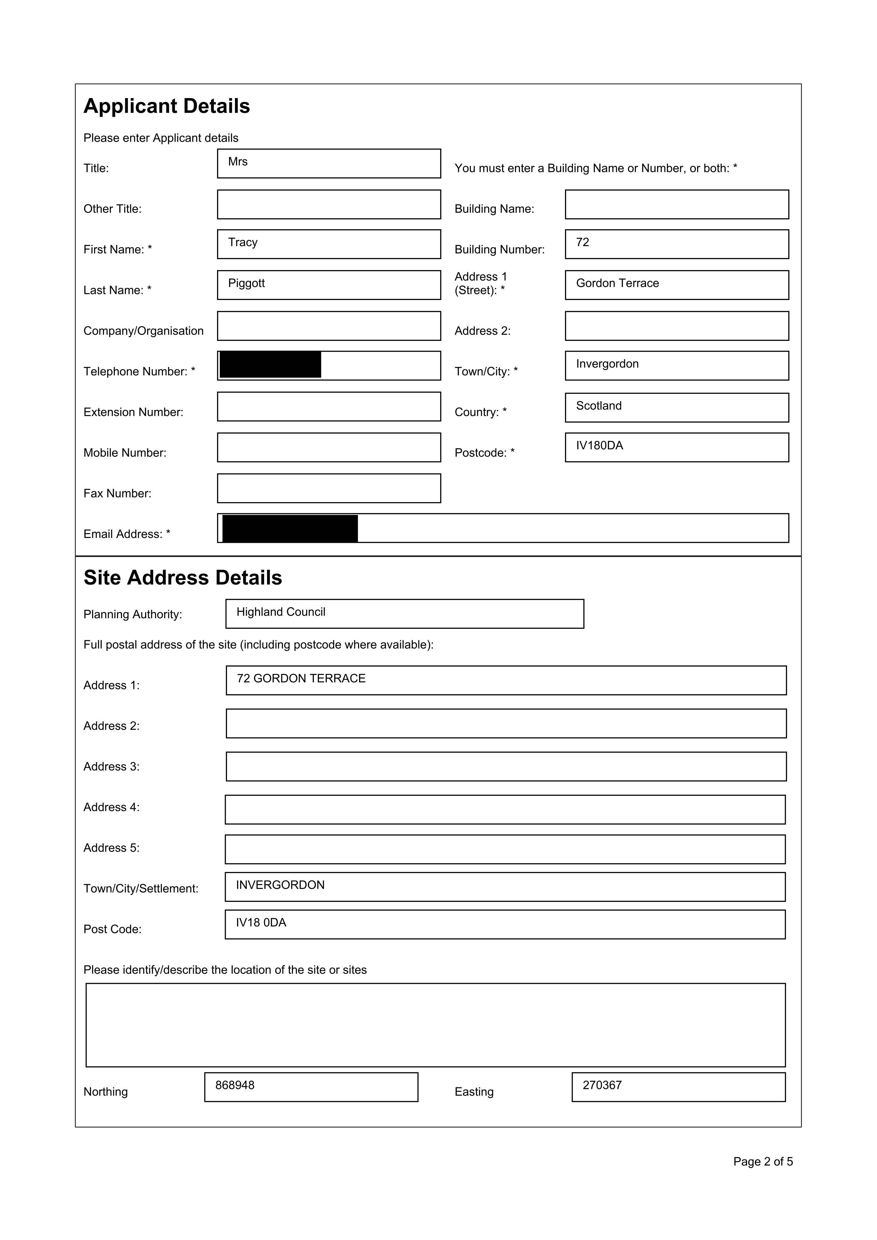 Planning document