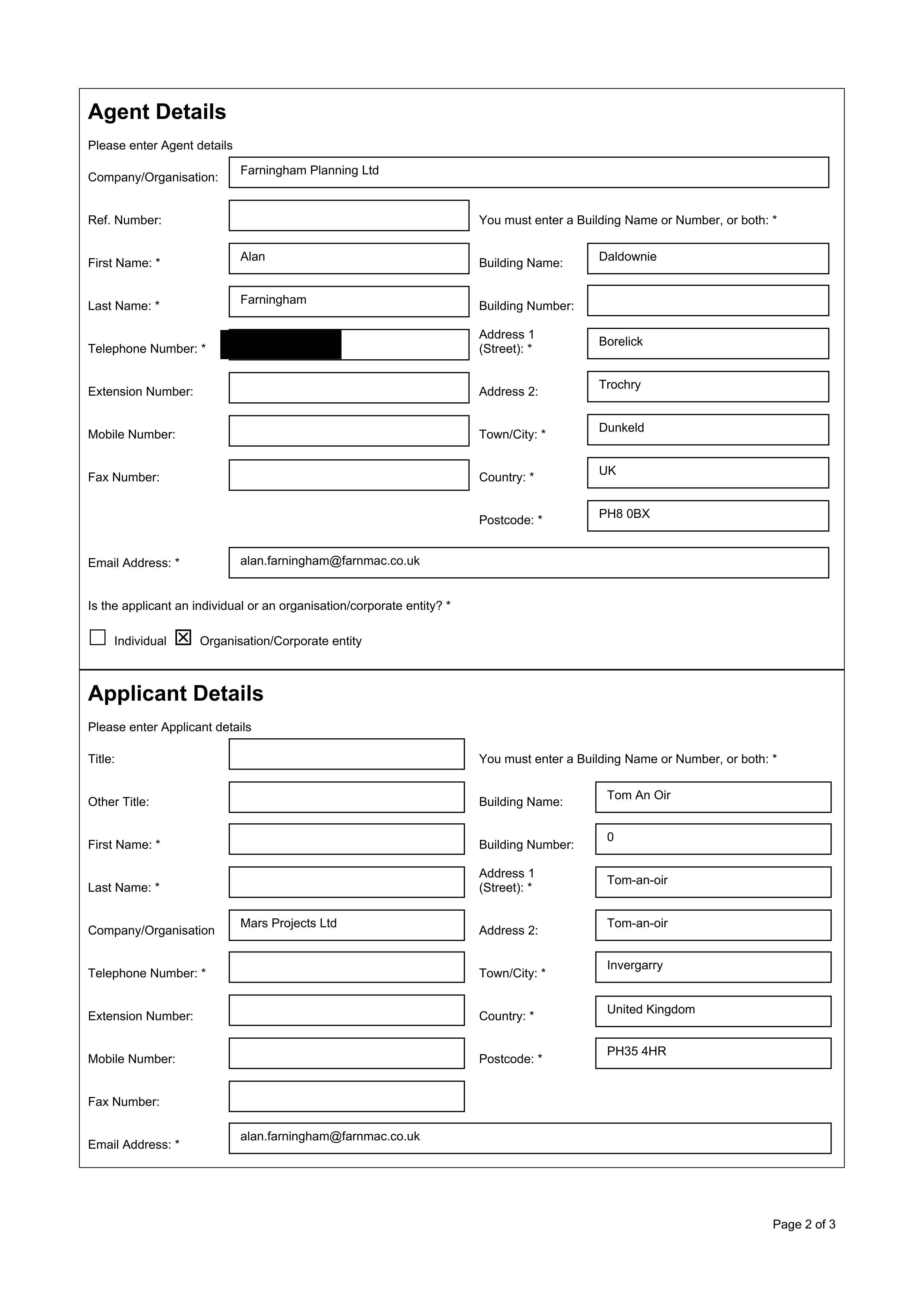 Planning document