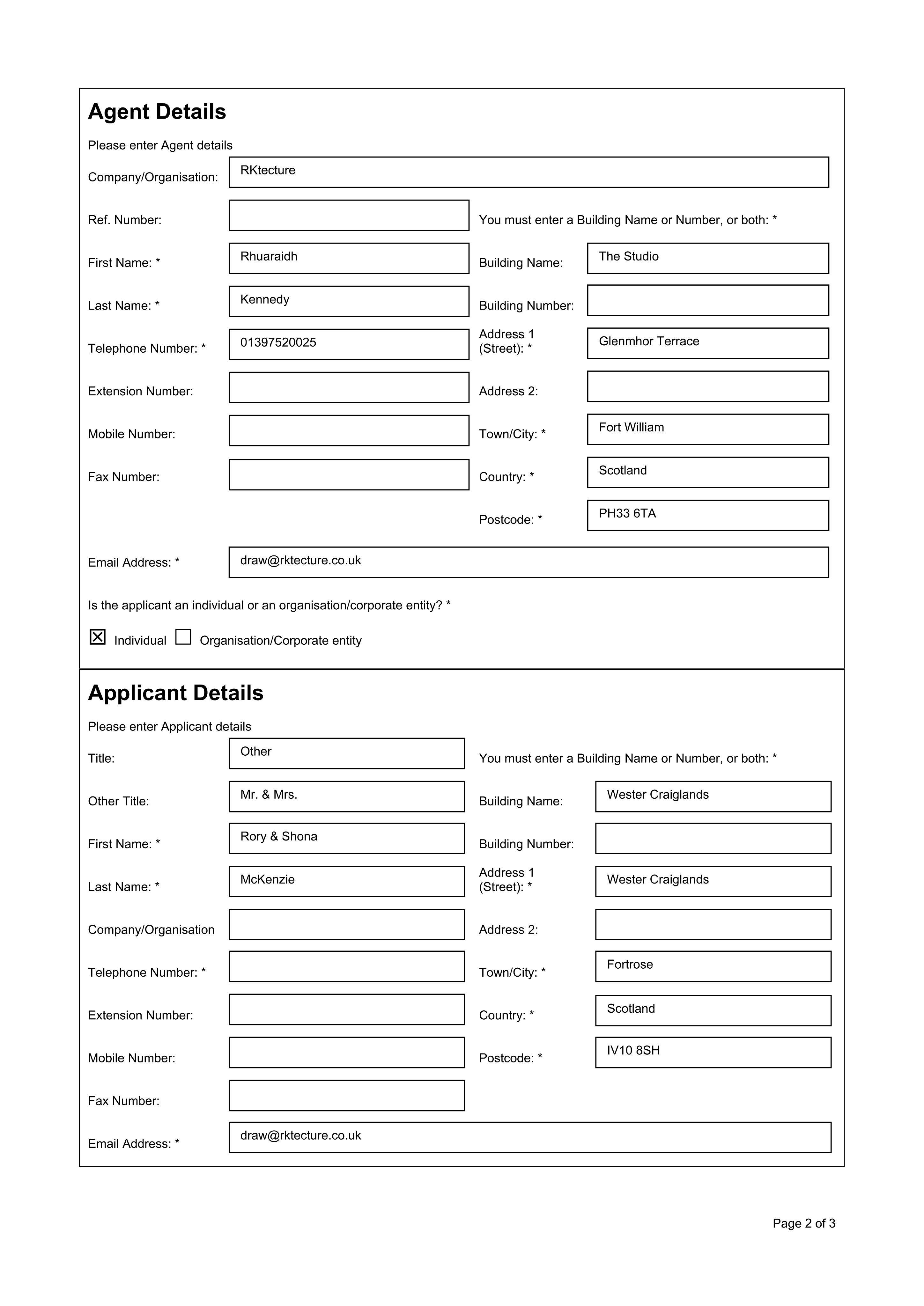 Planning document