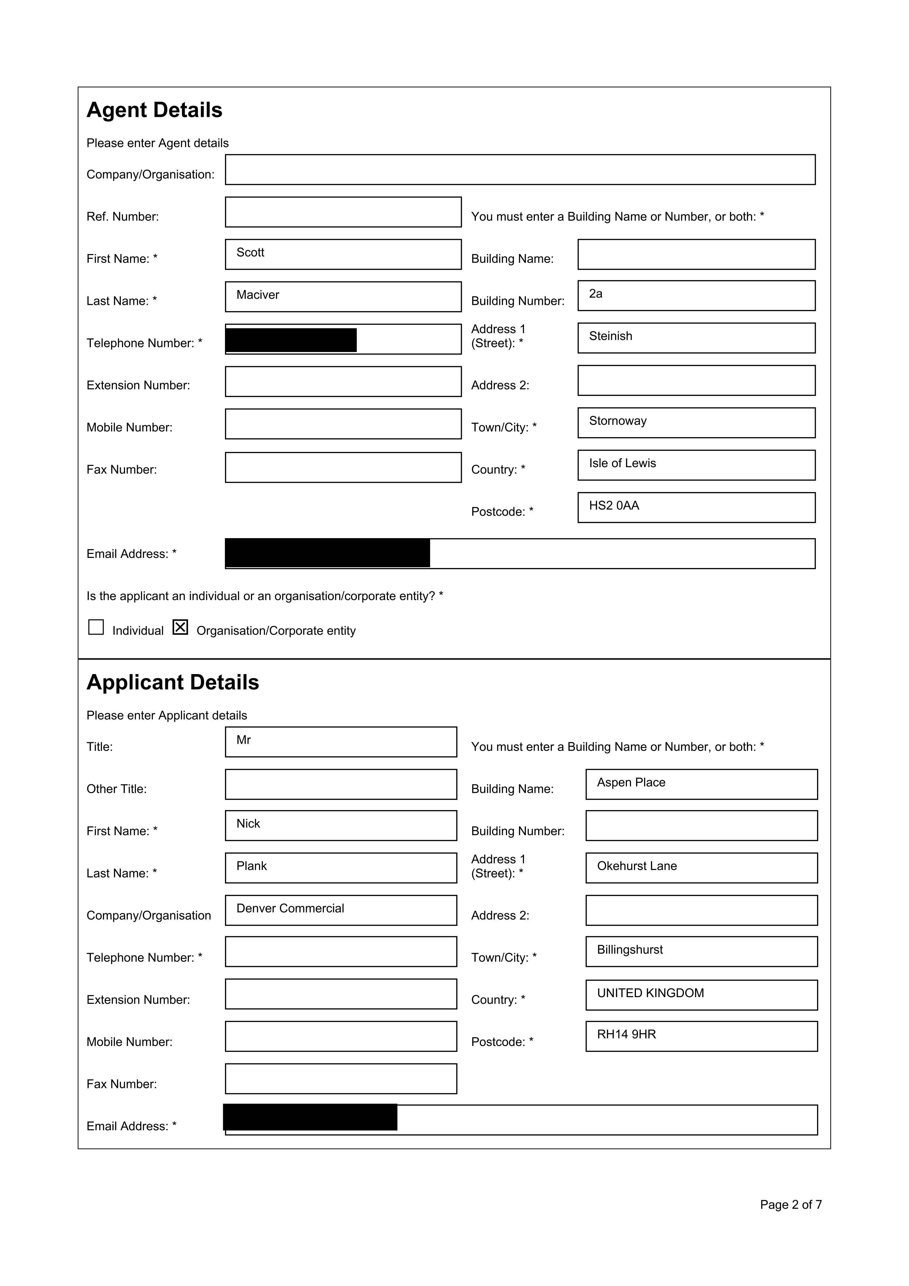 Planning document