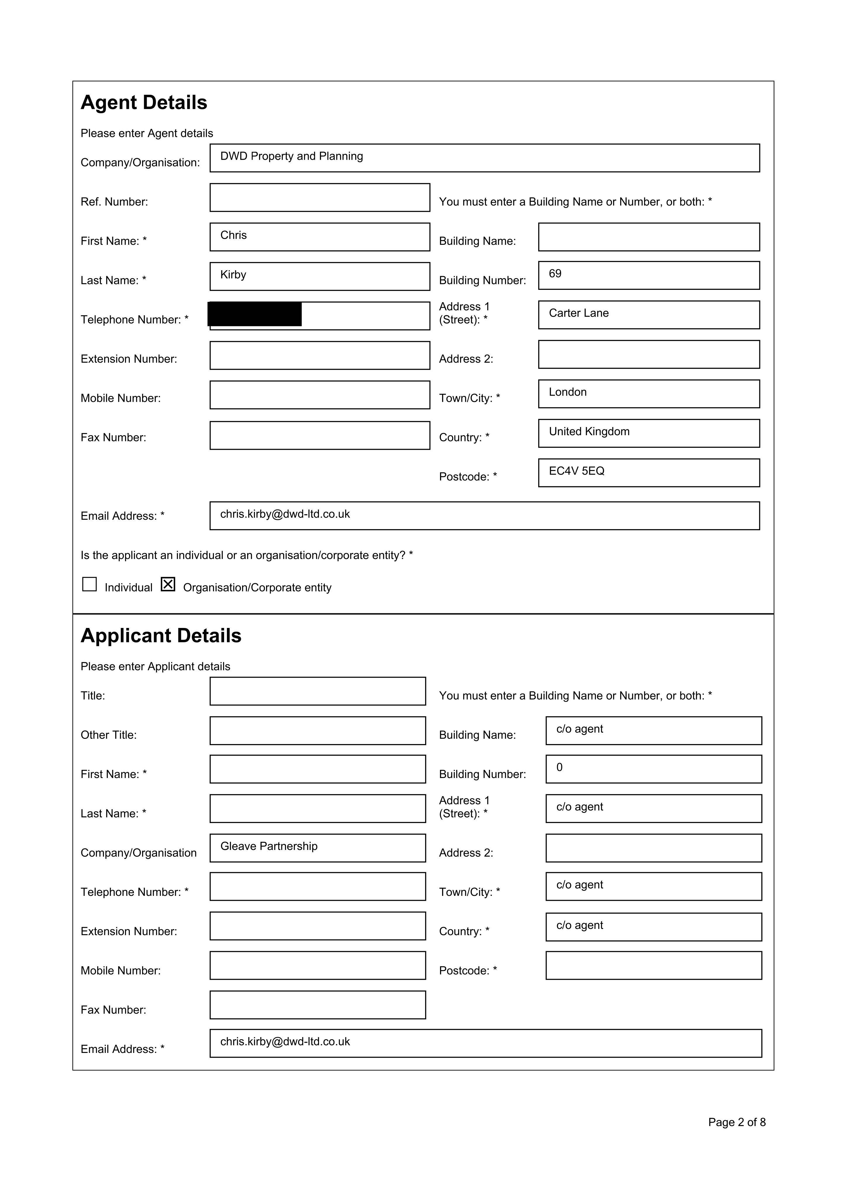 Planning document