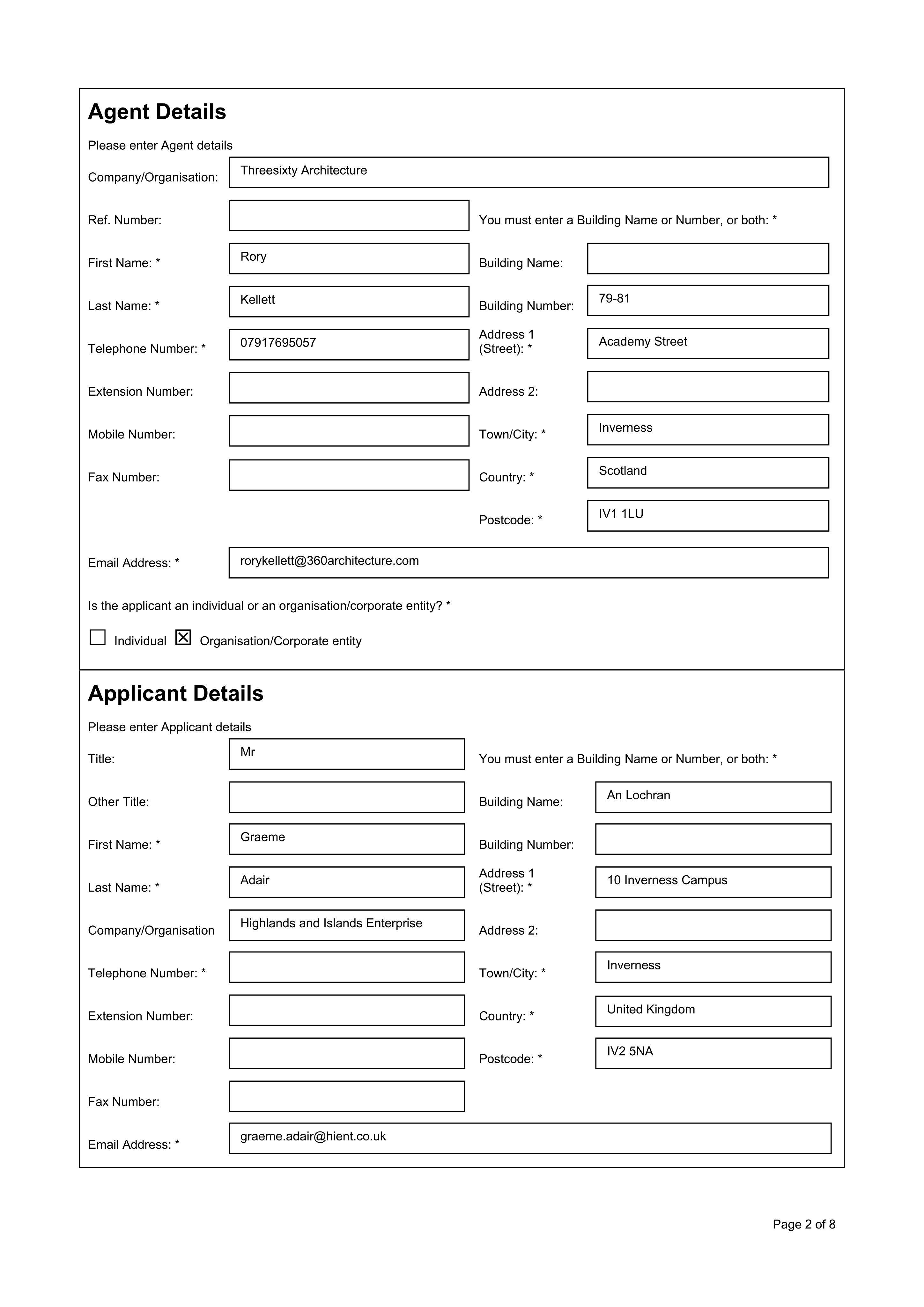 Planning document