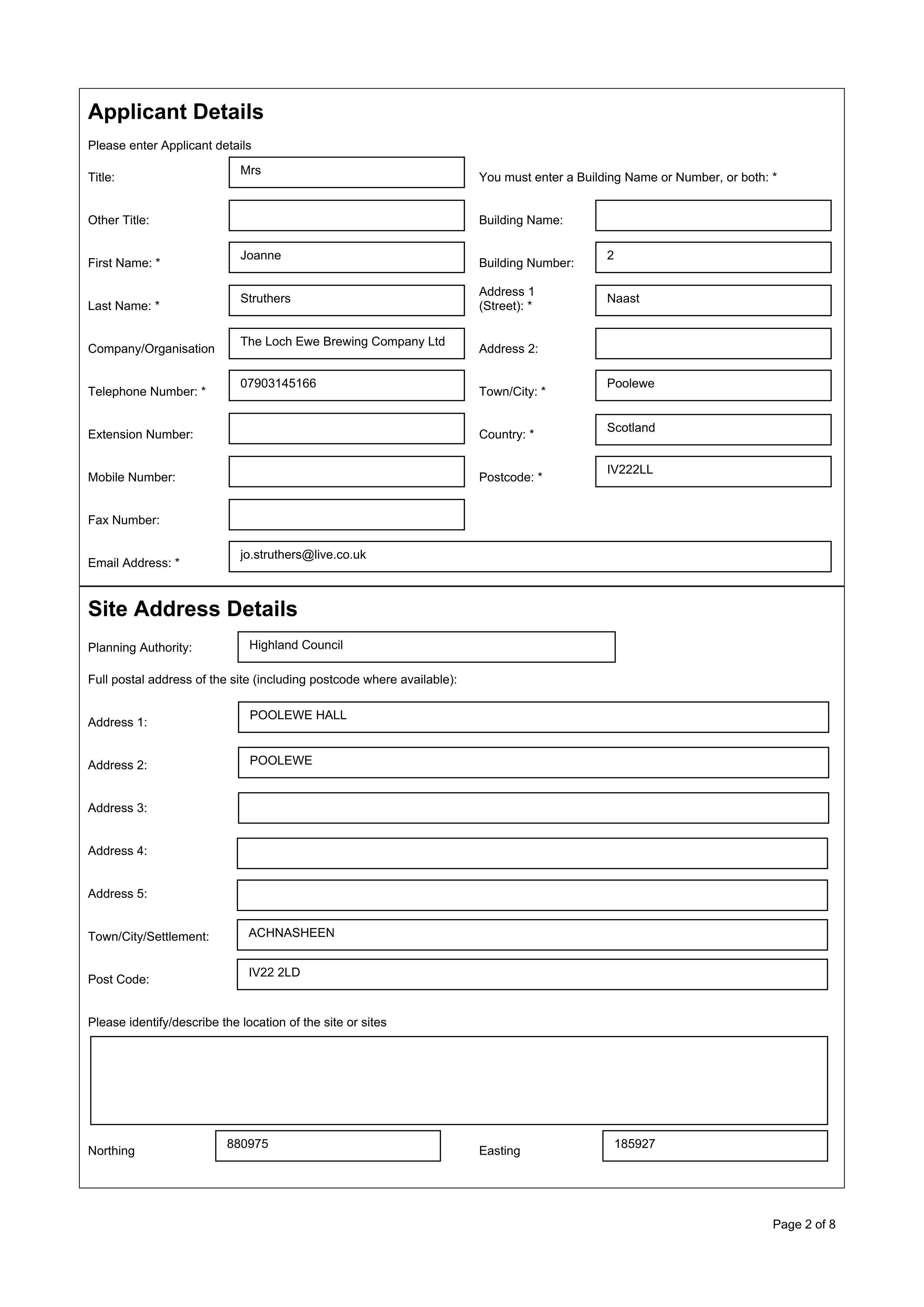 Planning document