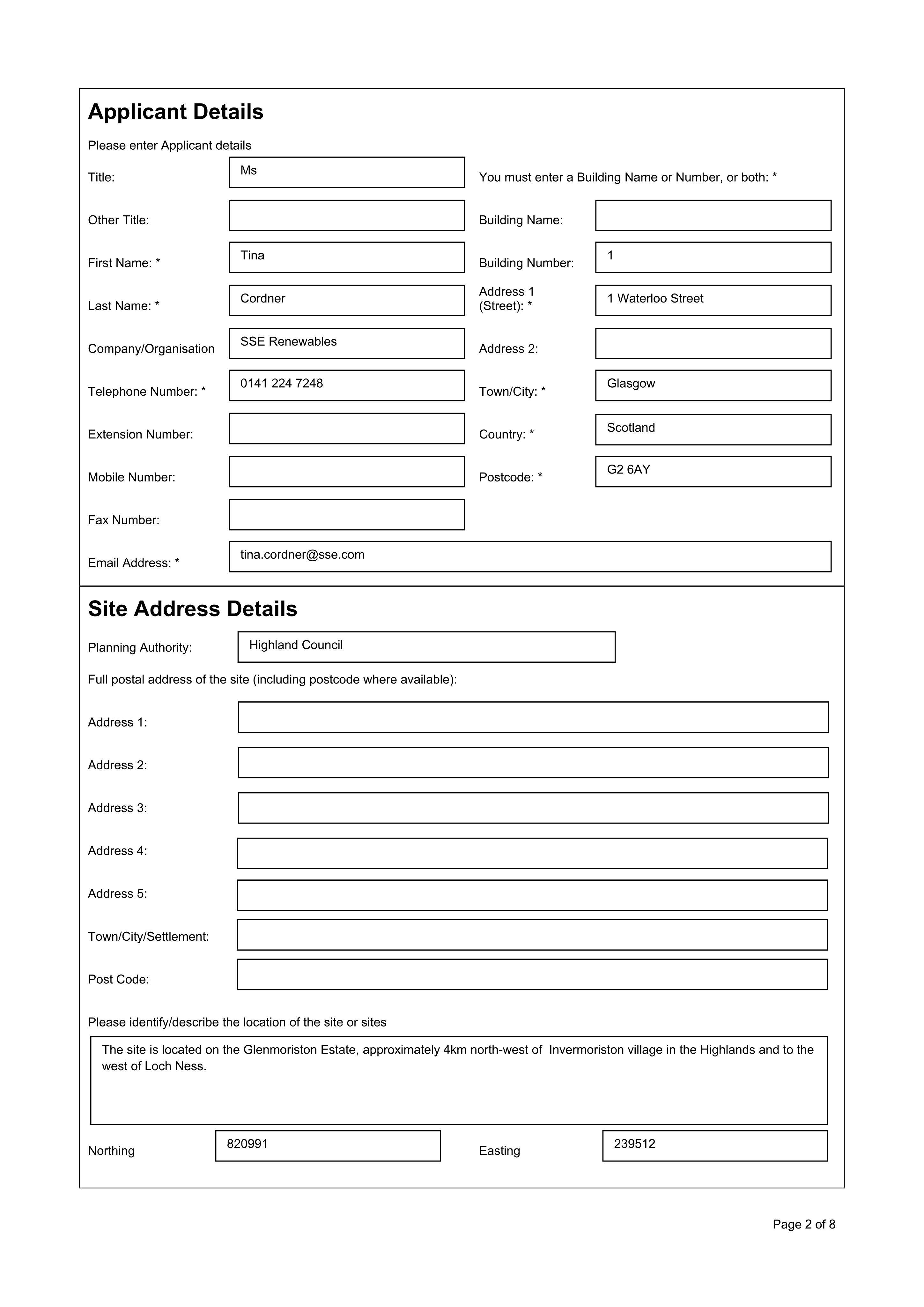 Planning document