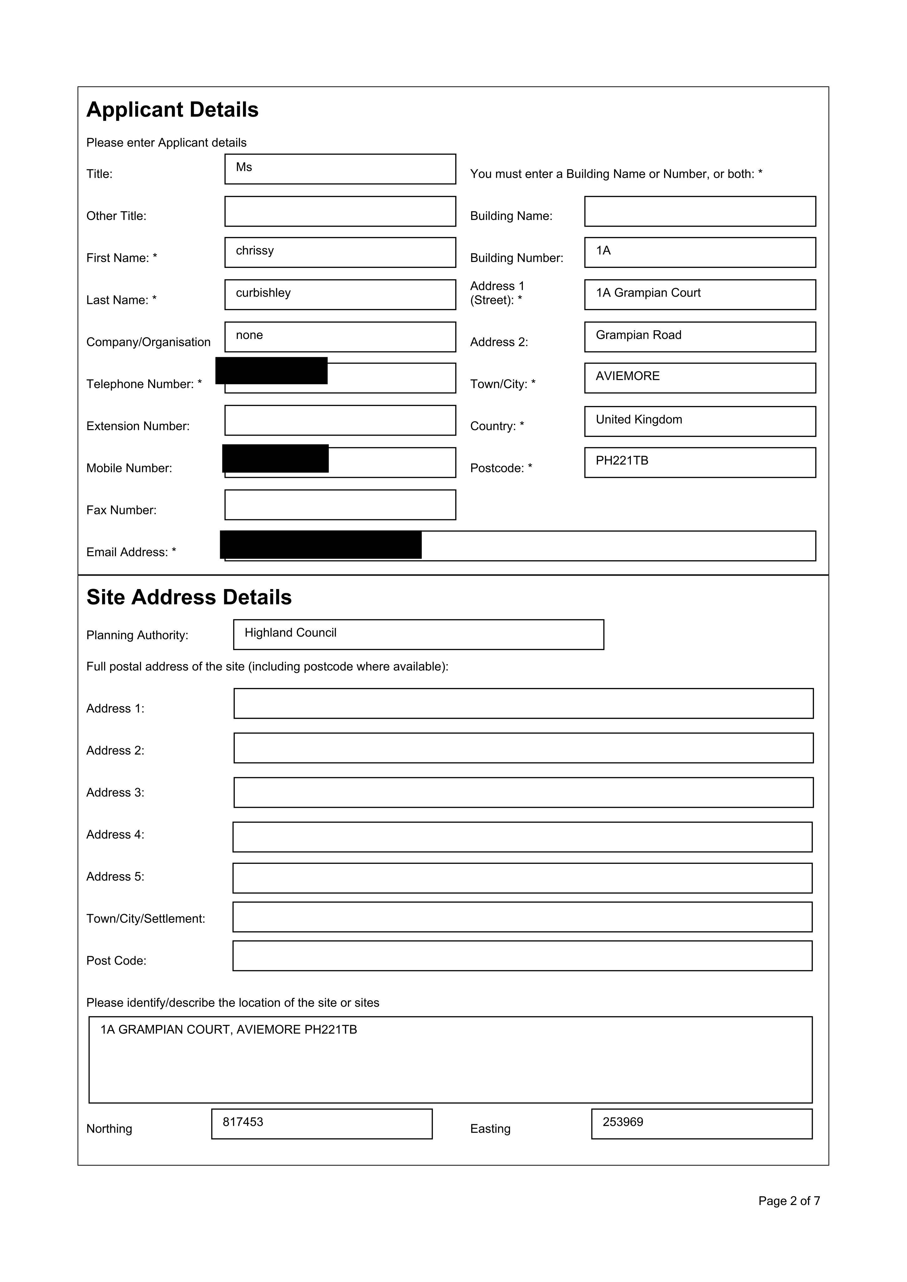 Planning document