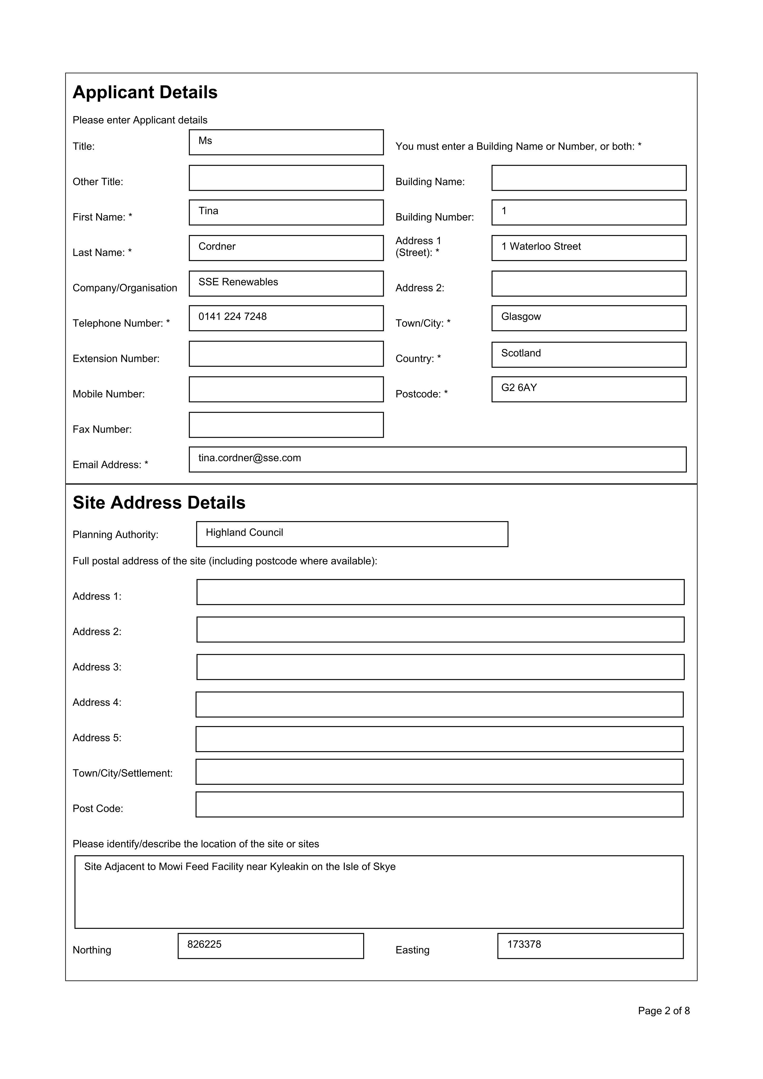 Planning document