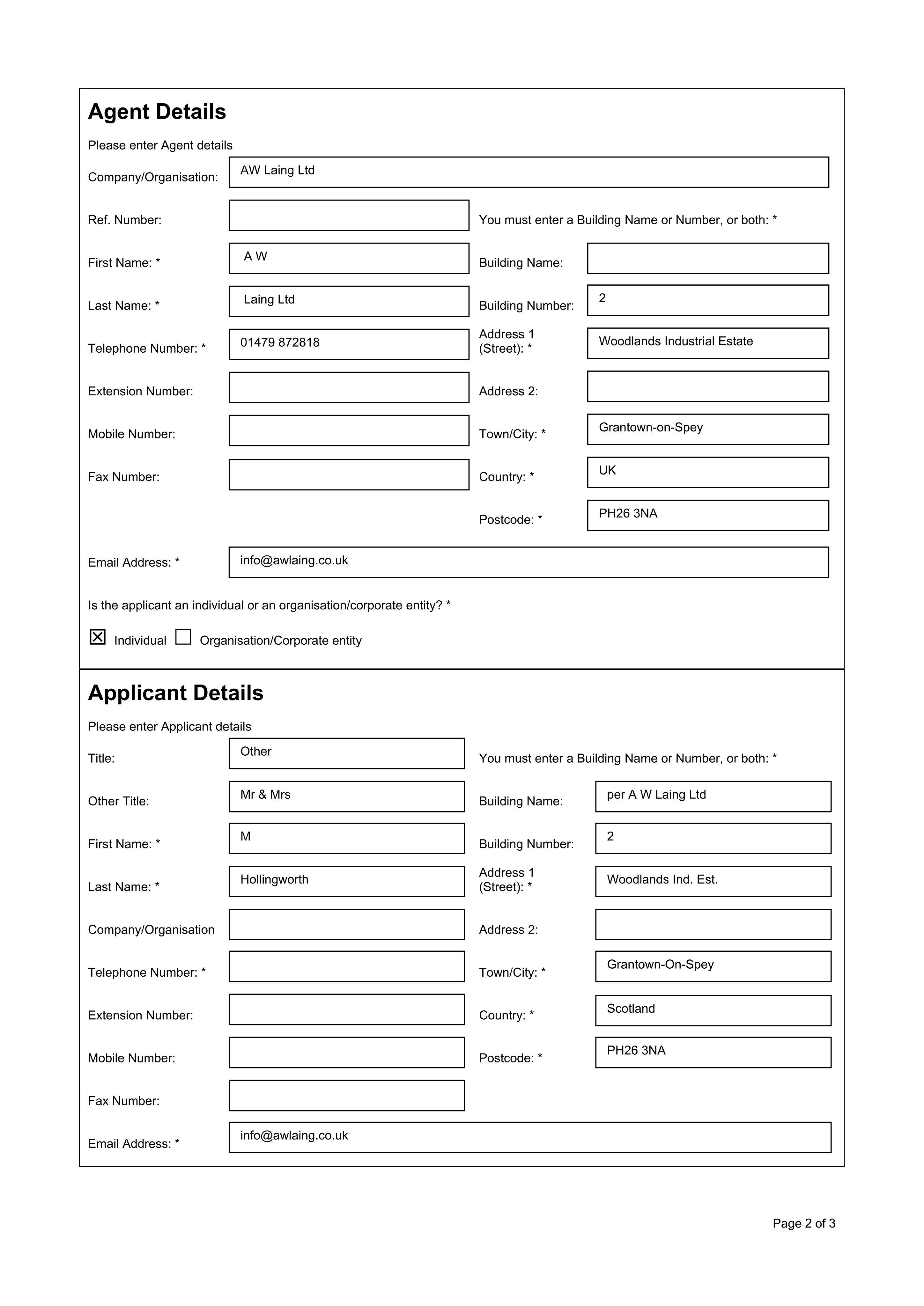 Planning document