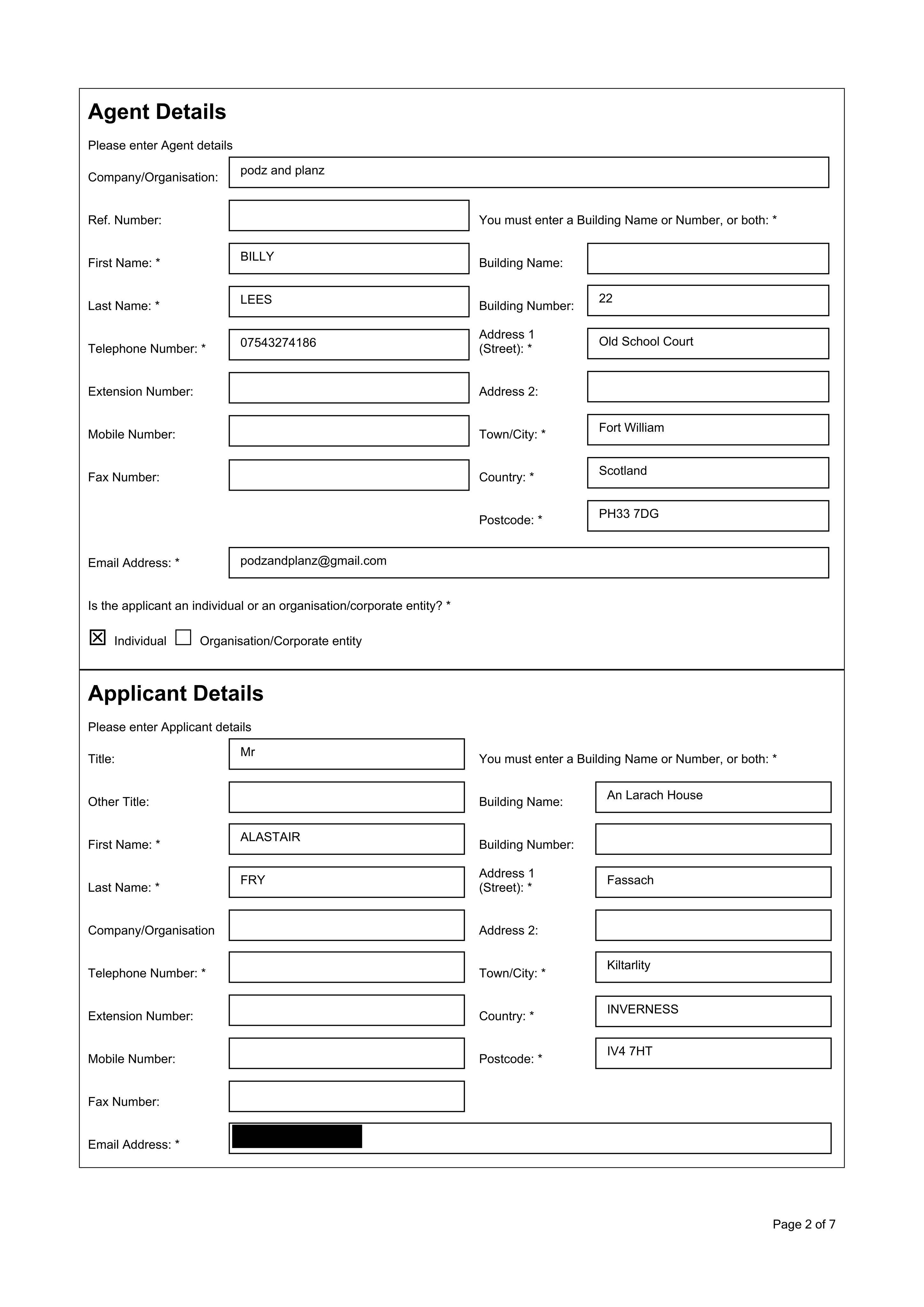 Planning document