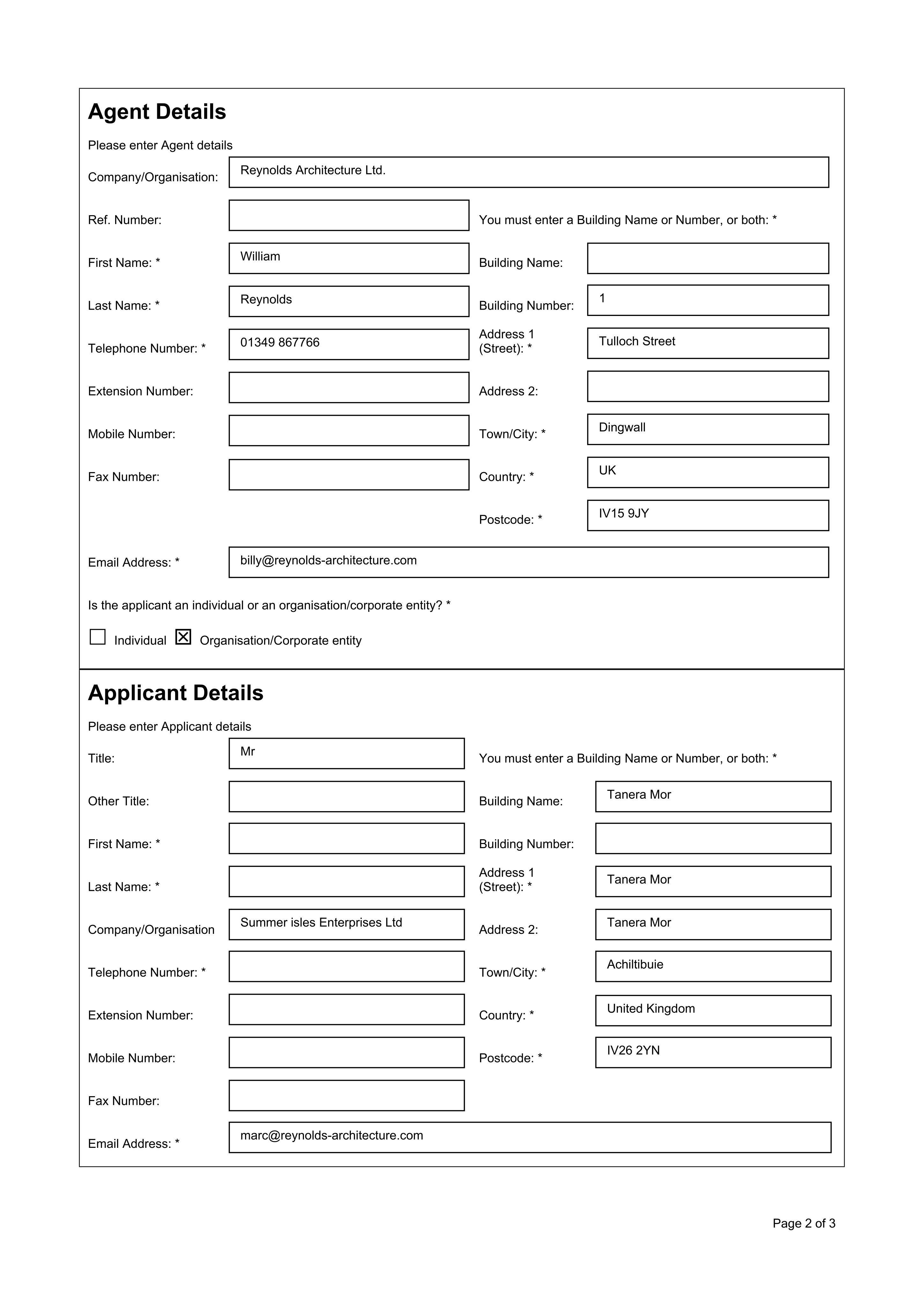 Planning document