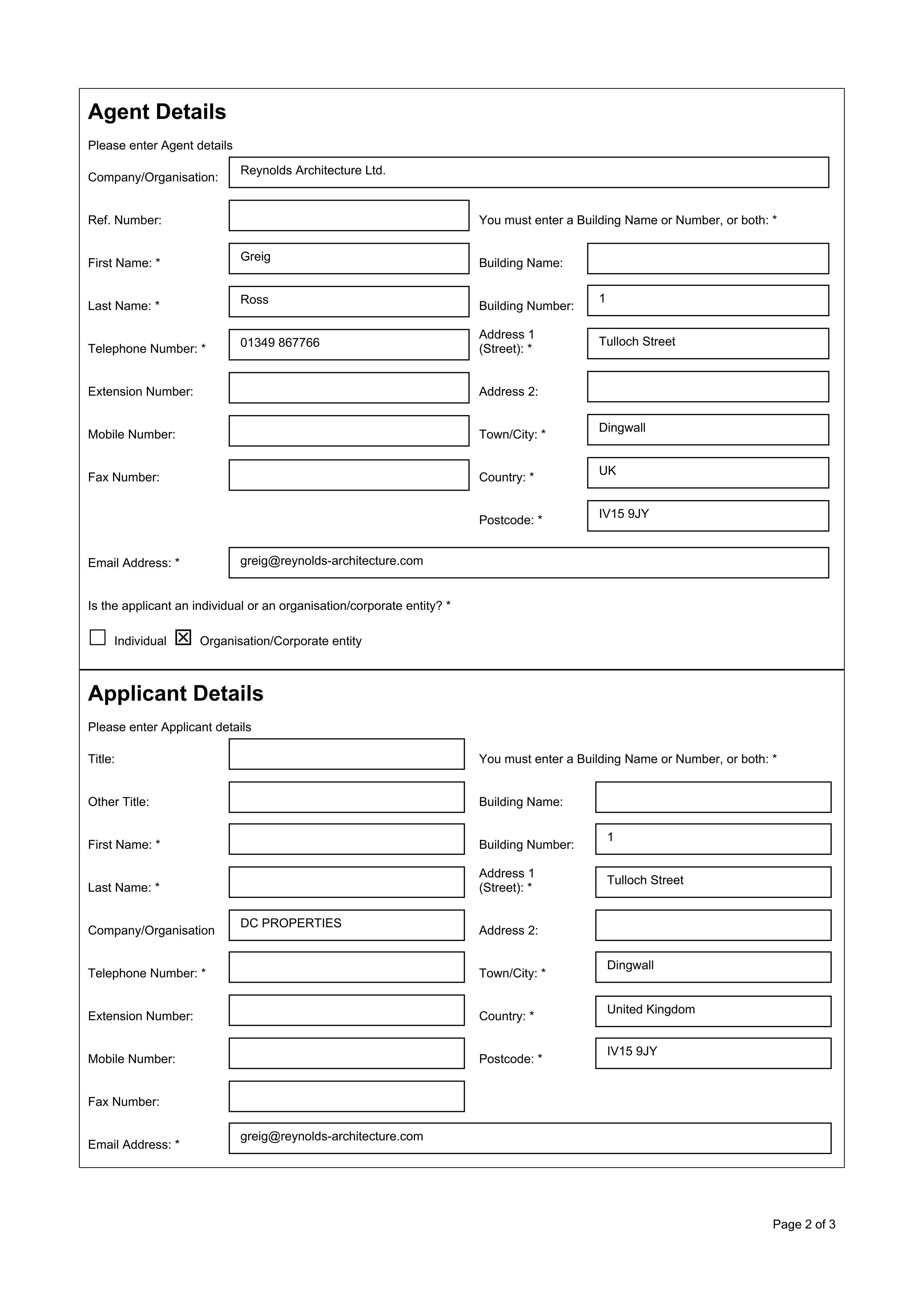 Planning document
