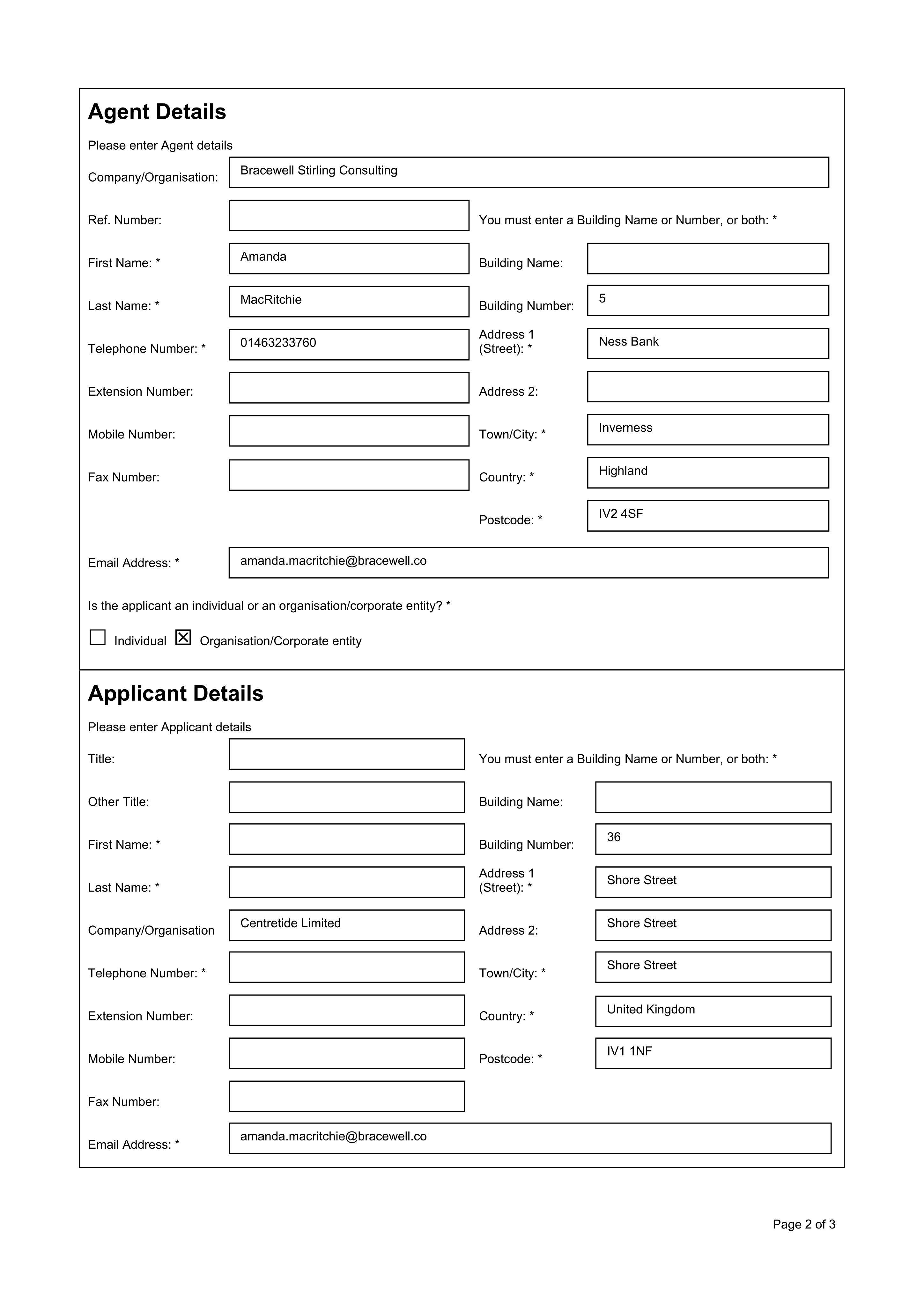 Planning document