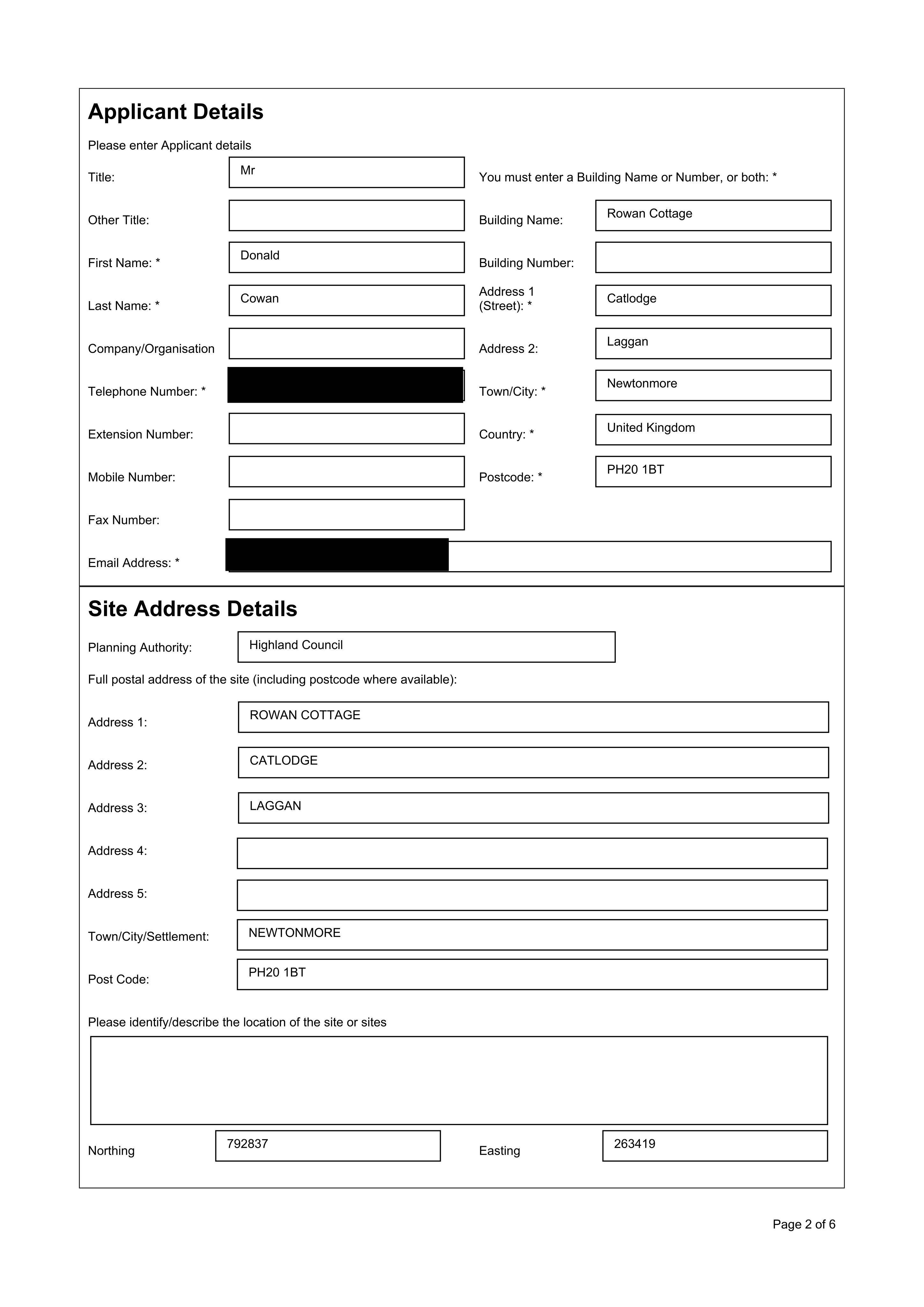 Planning document