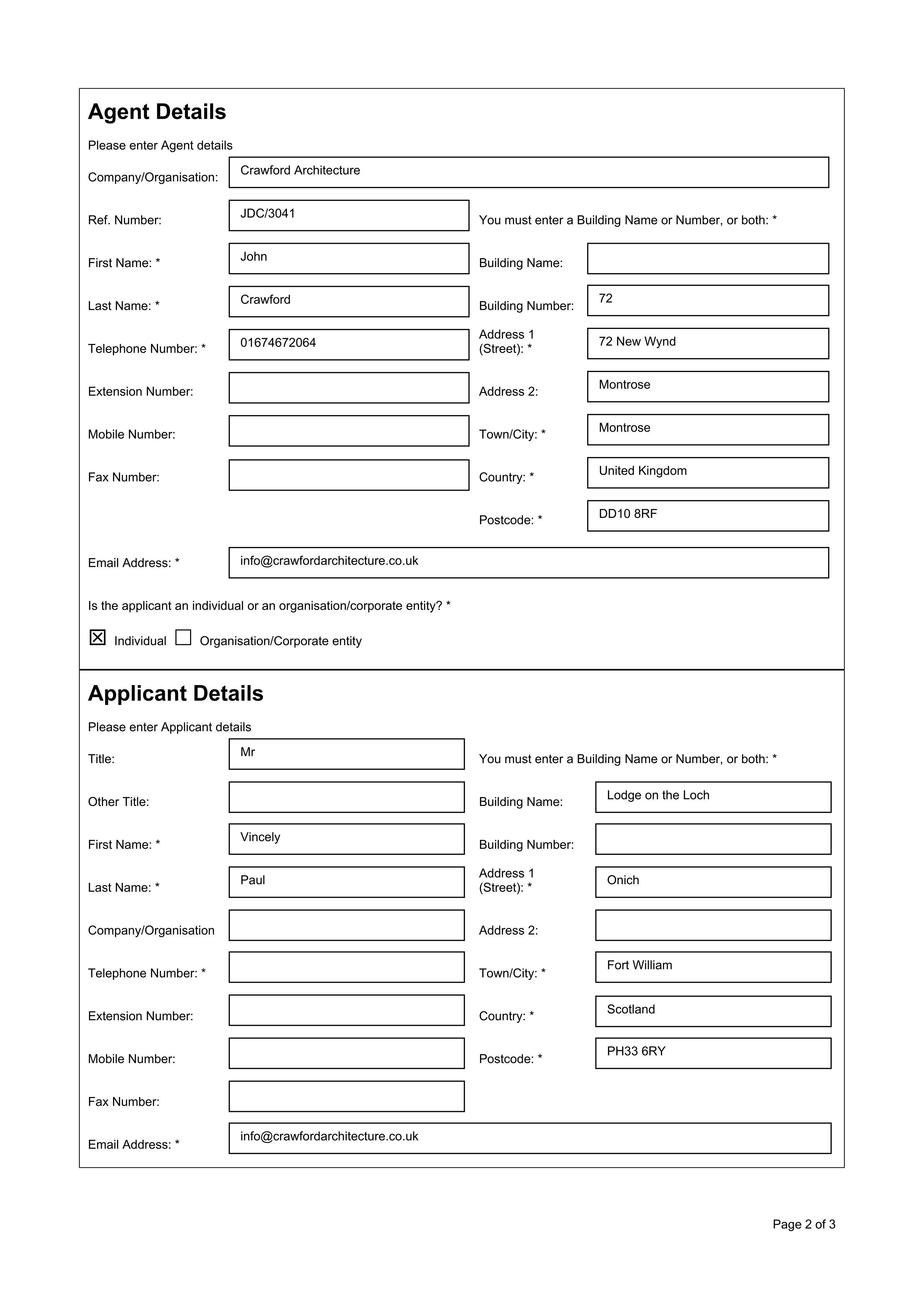 Planning document