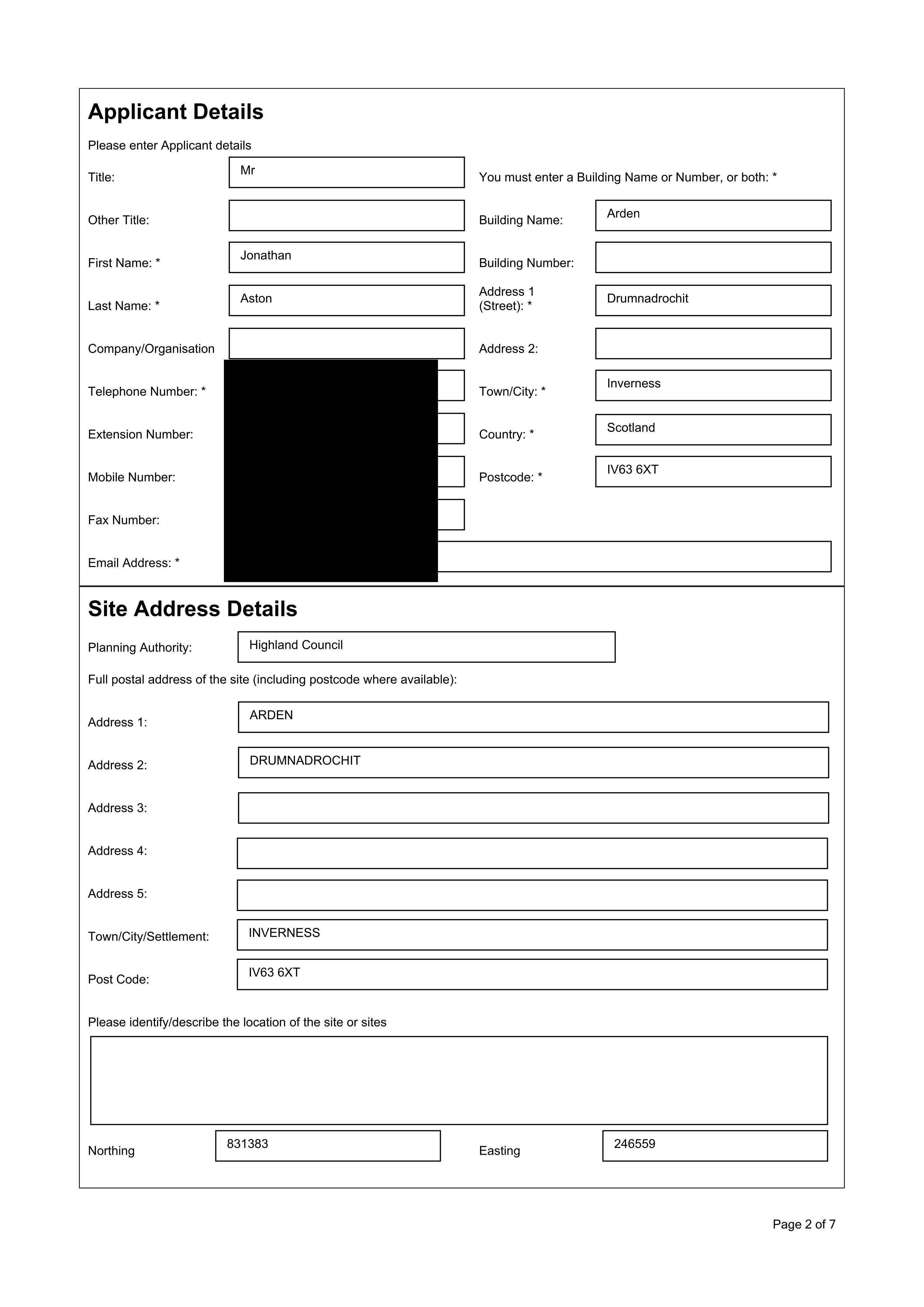 Planning document