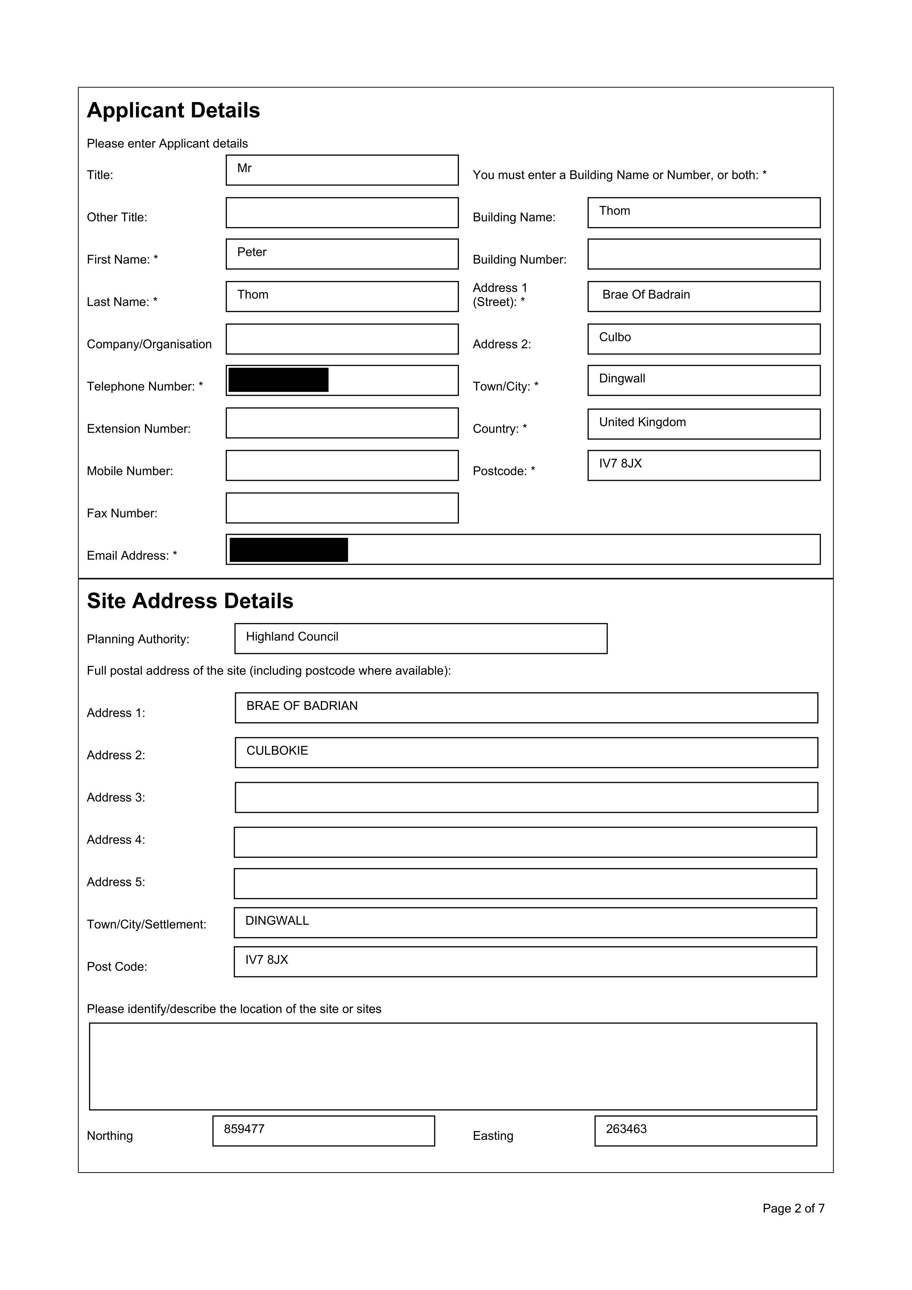 Planning document