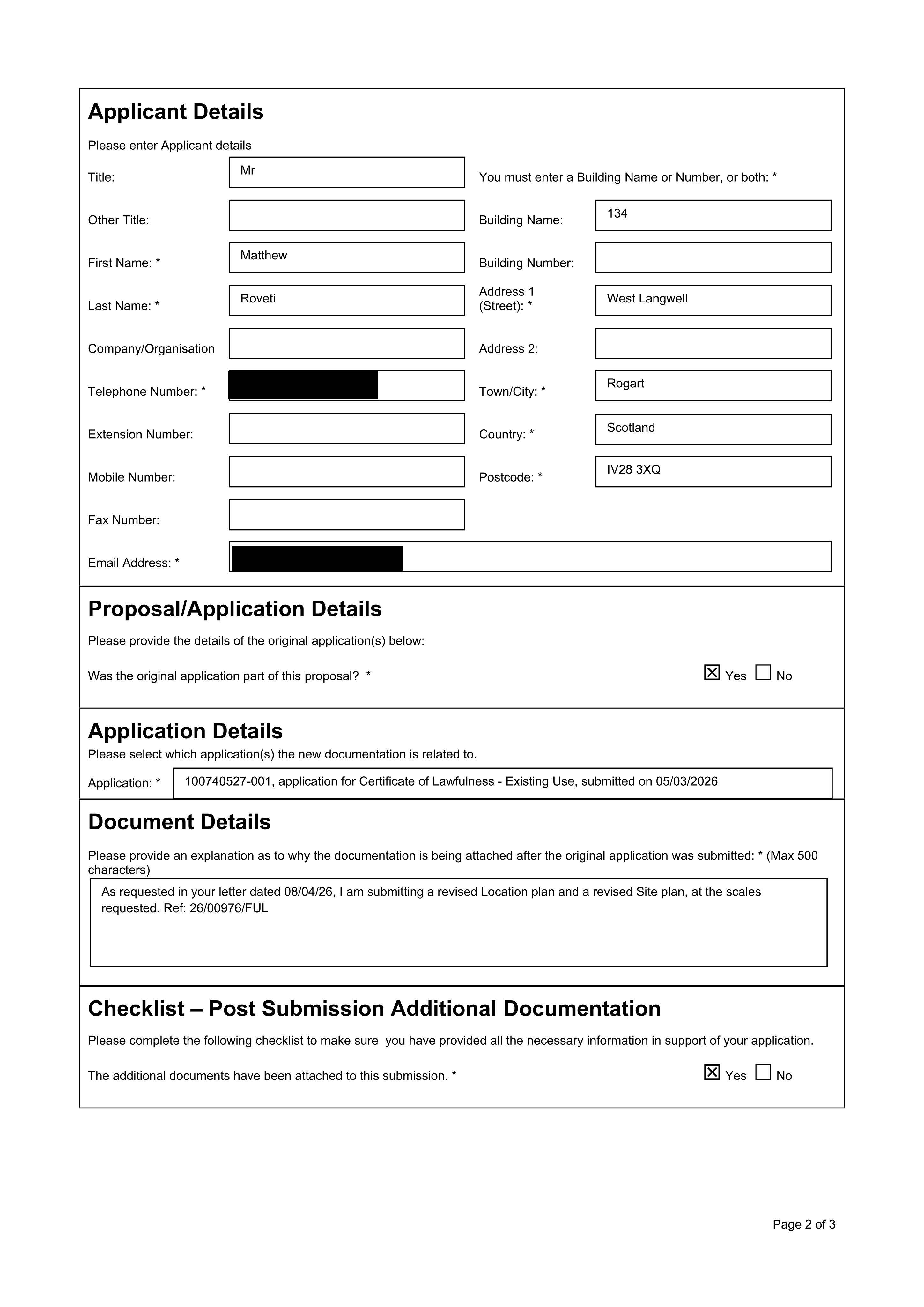 Planning document
