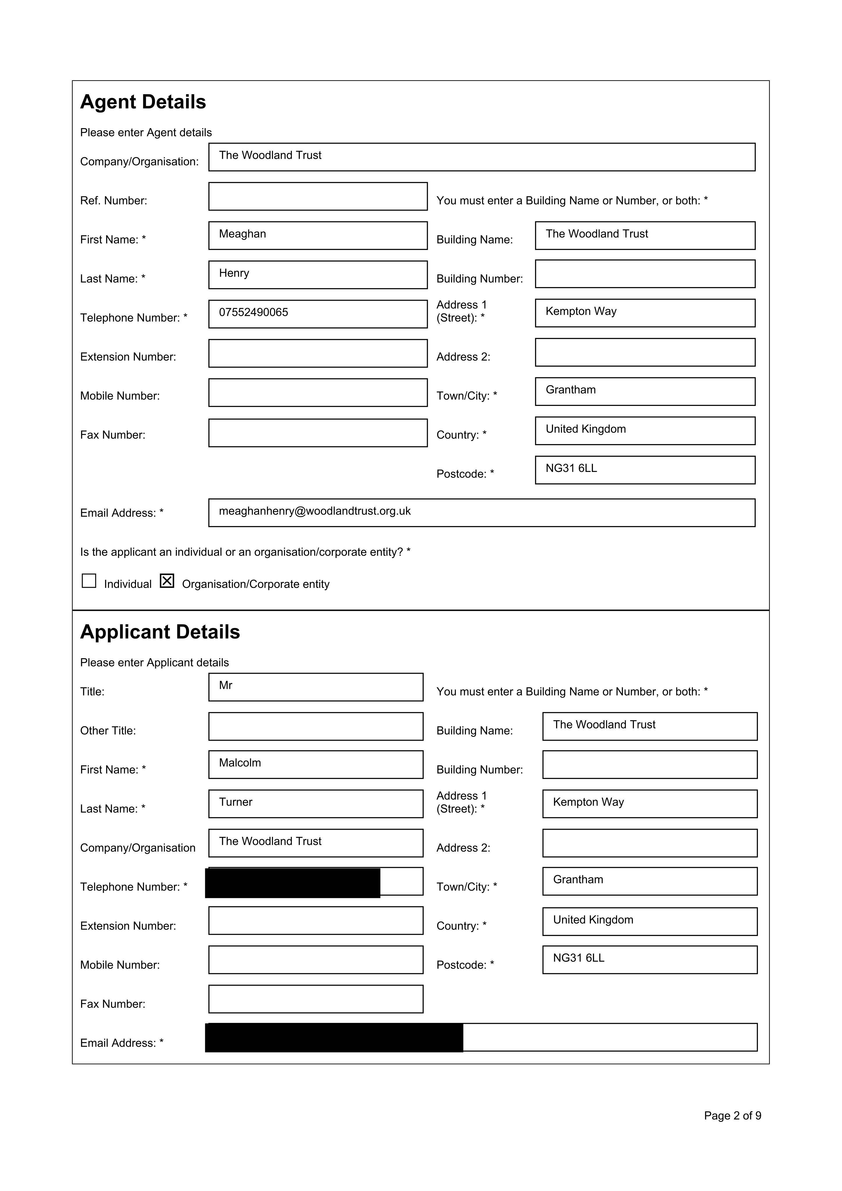 Planning document