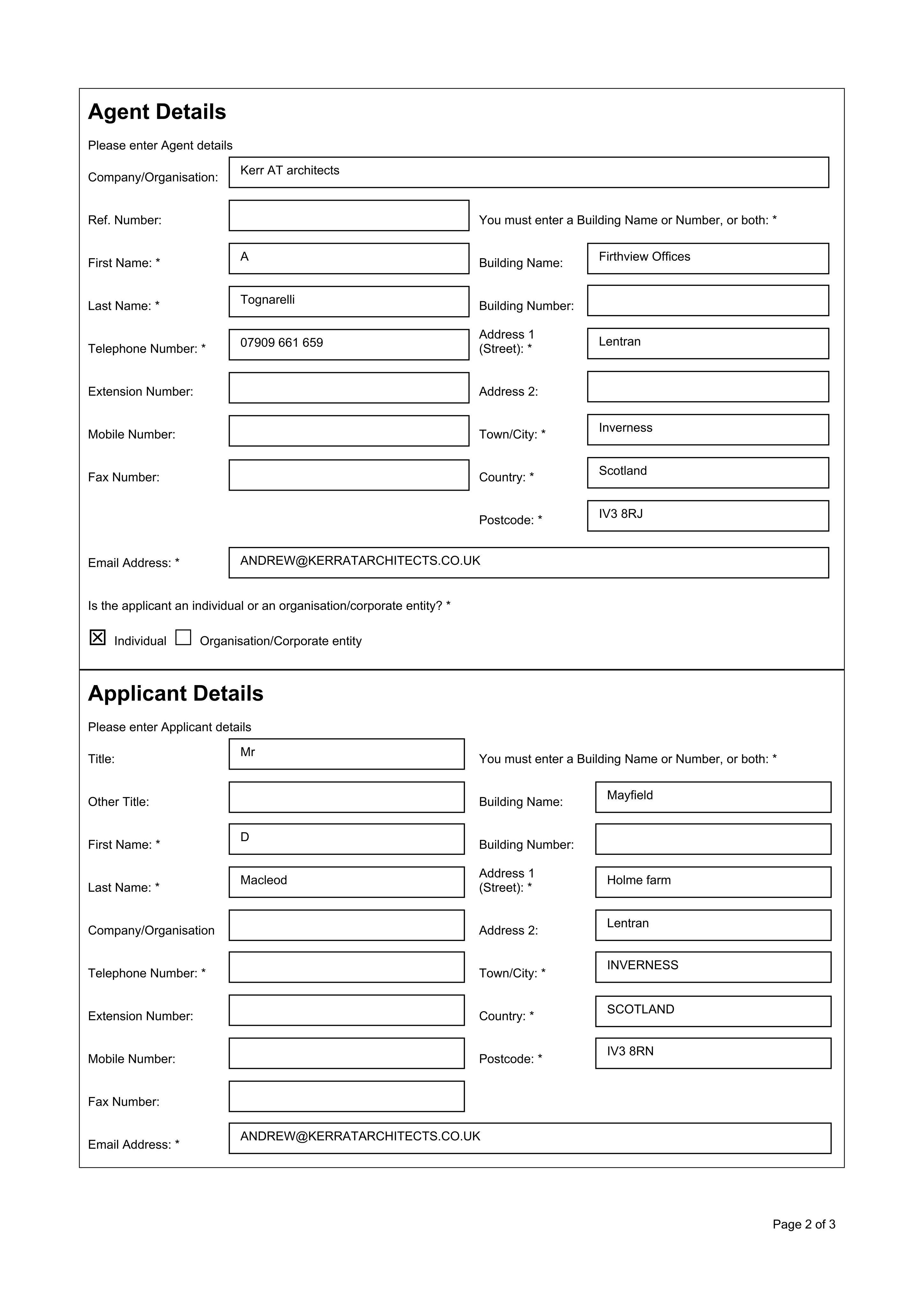 Planning document
