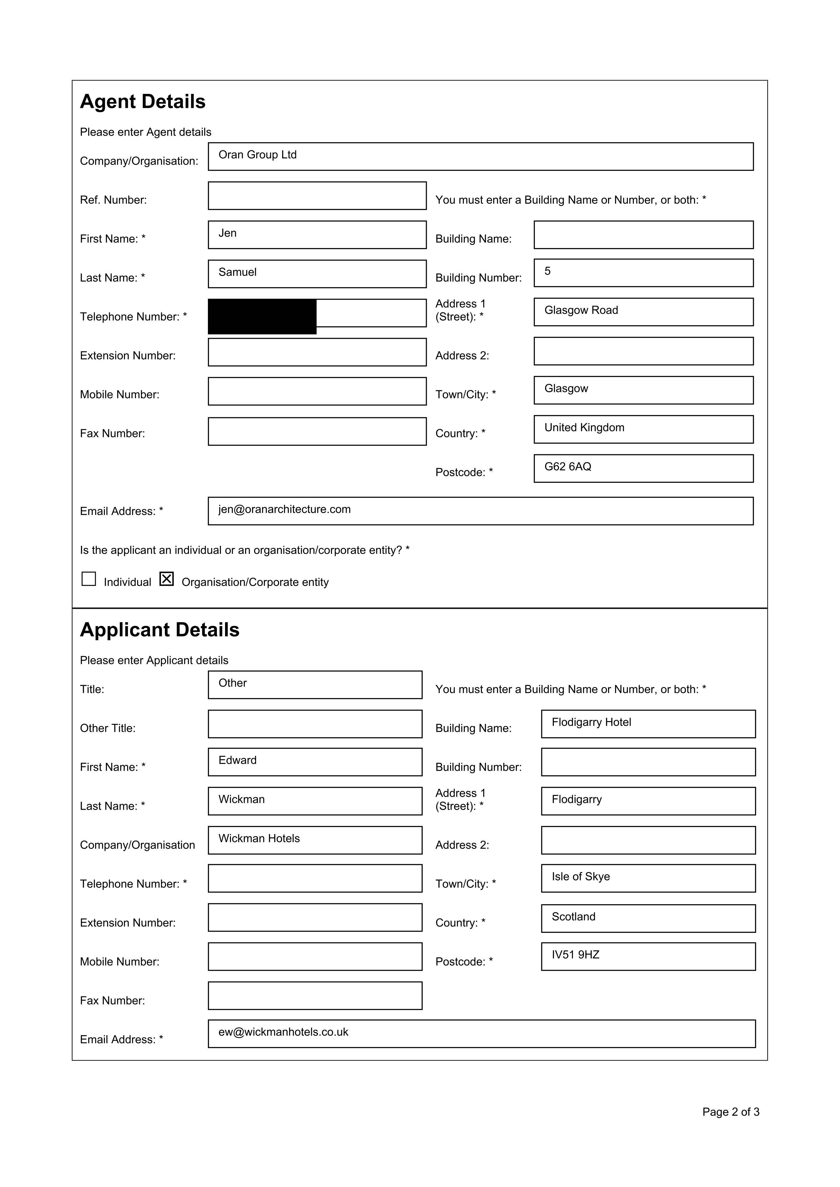 Planning document