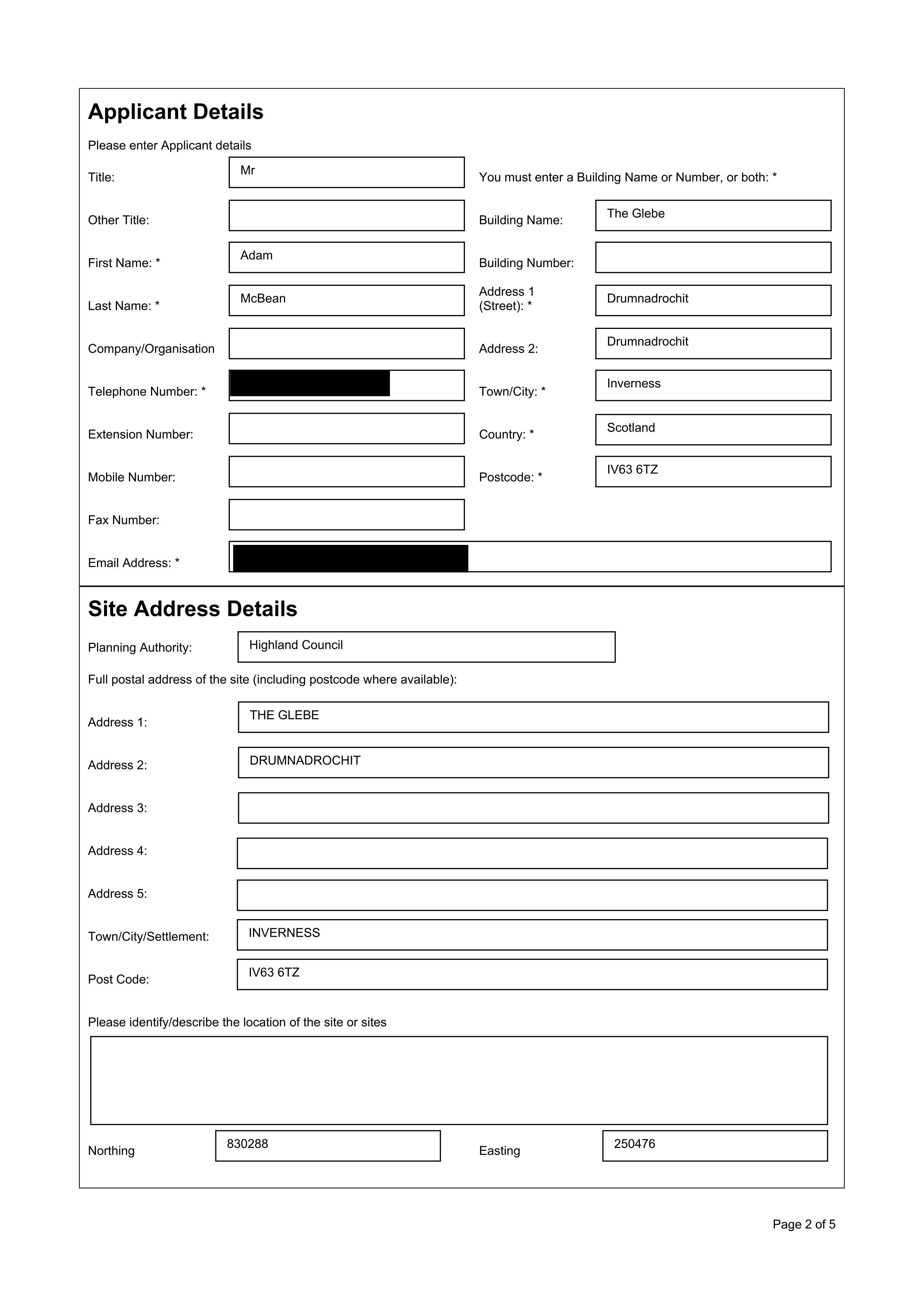Planning document
