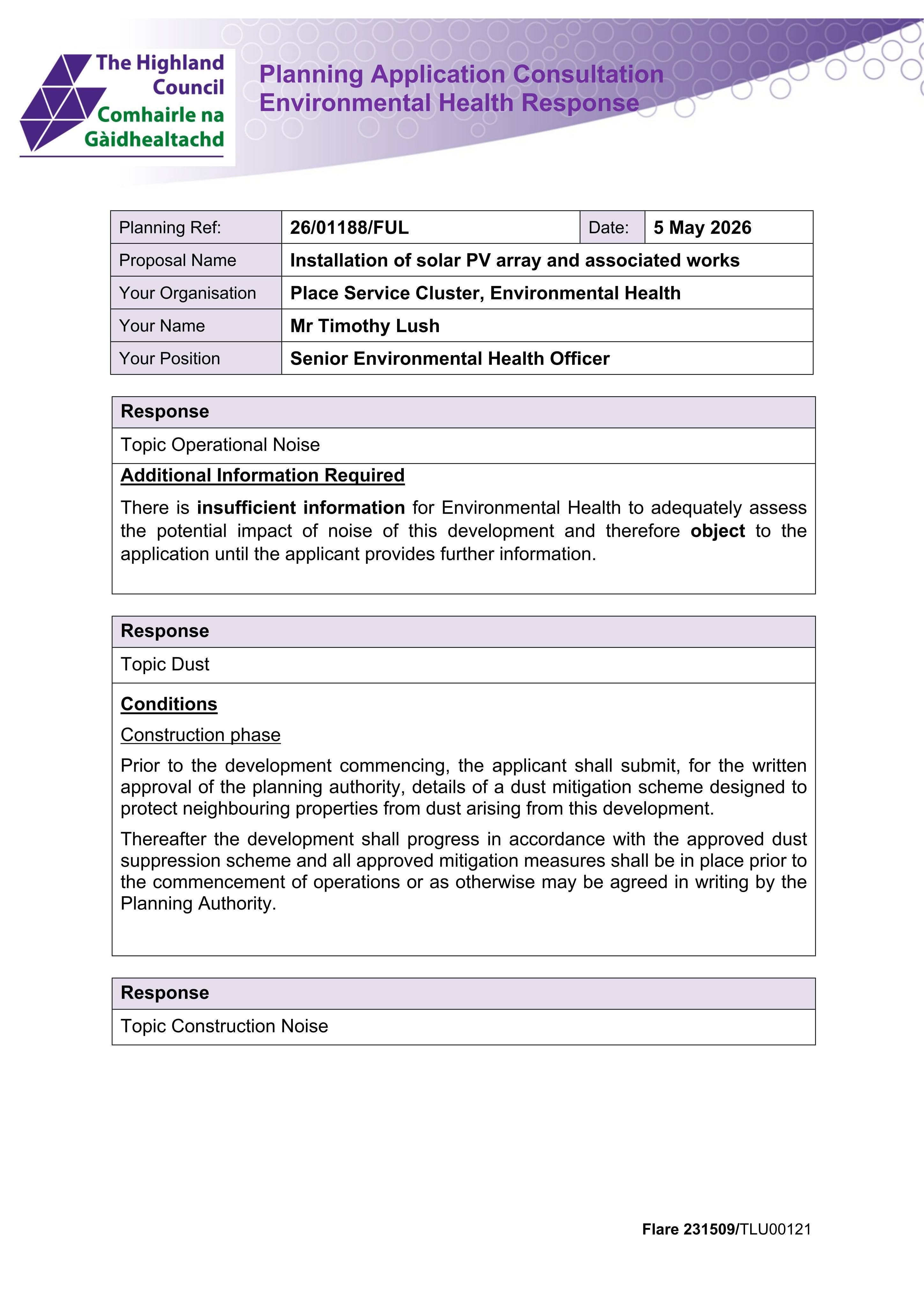 Planning document