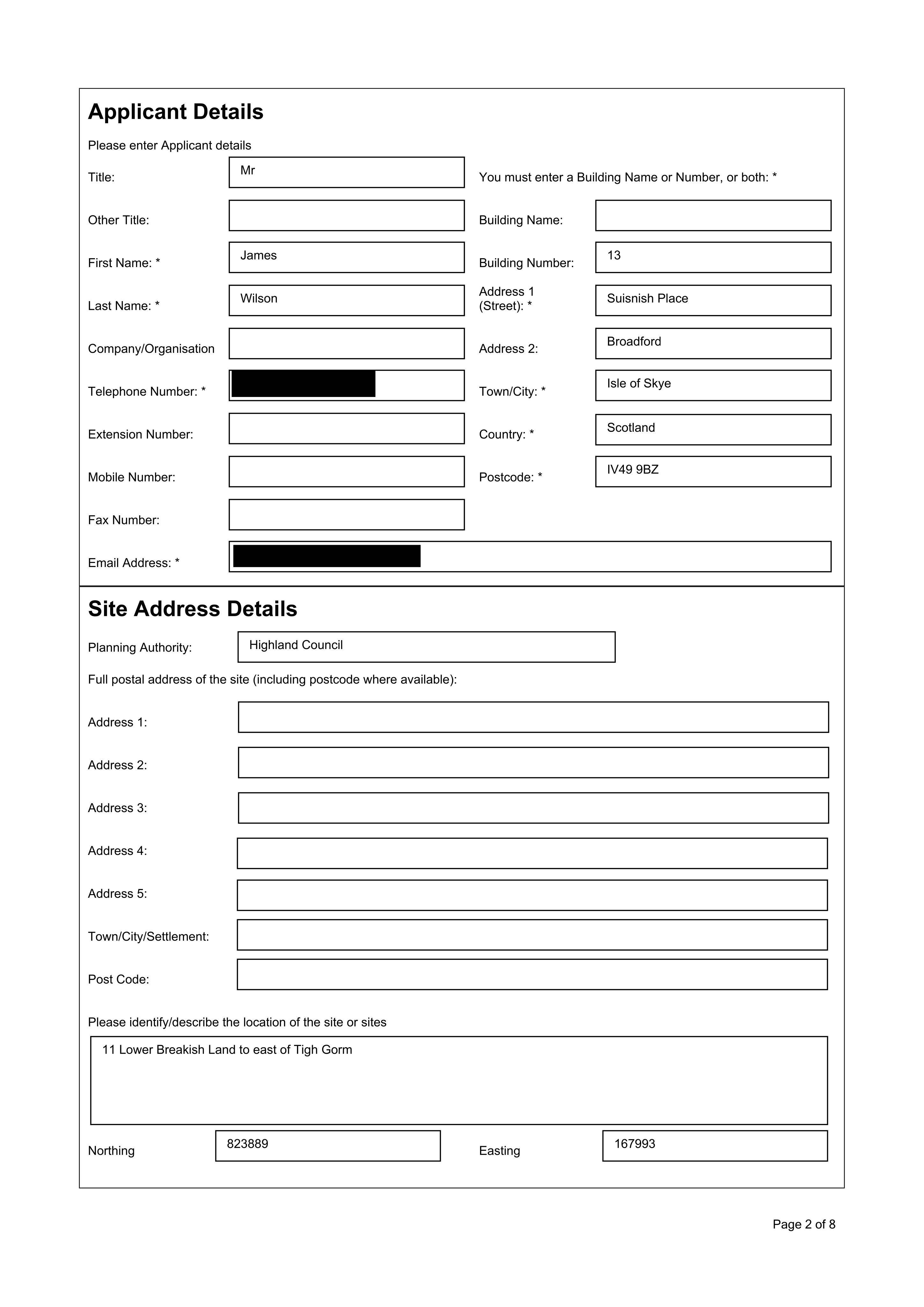 Planning document