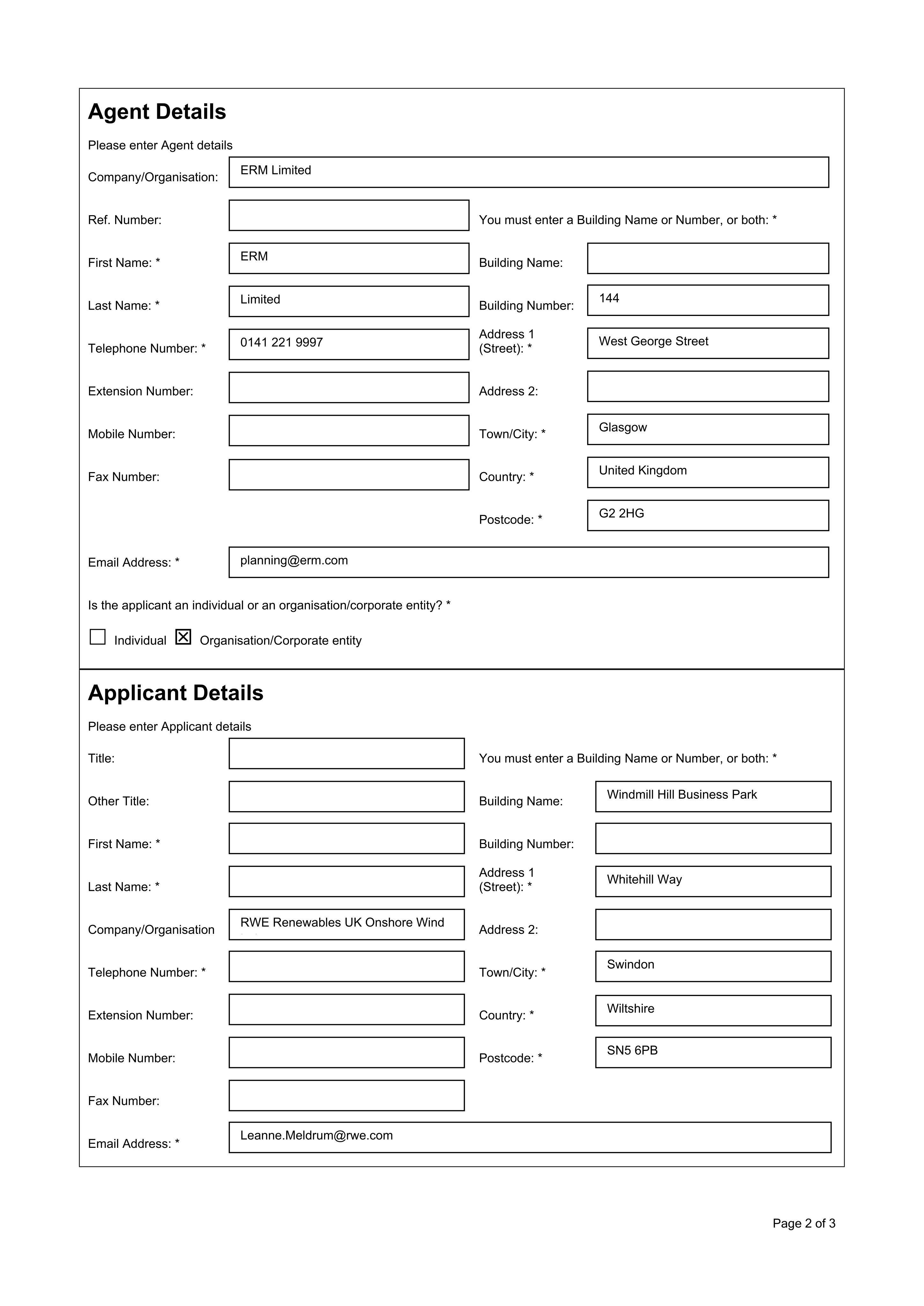 Planning document