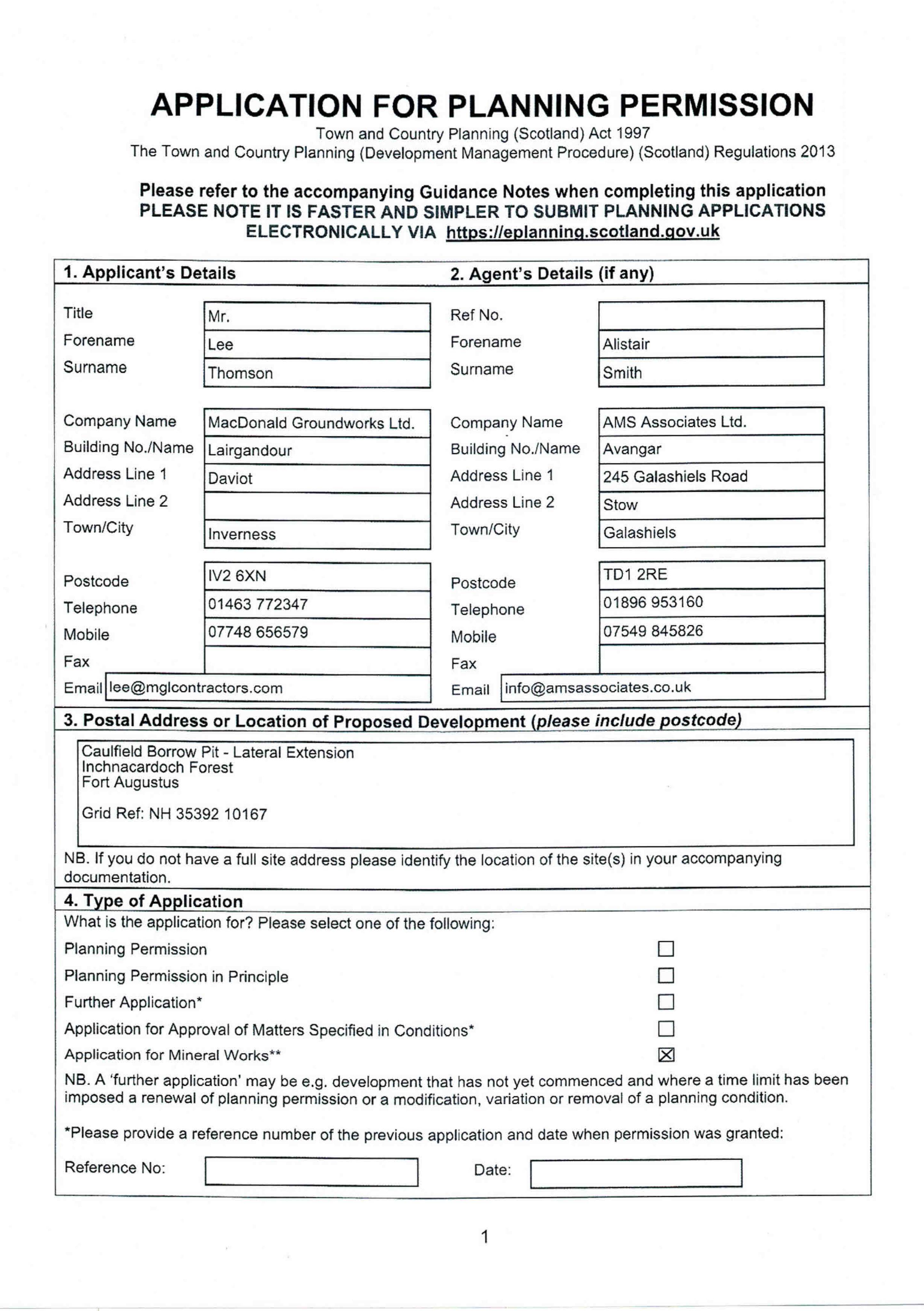 Planning document