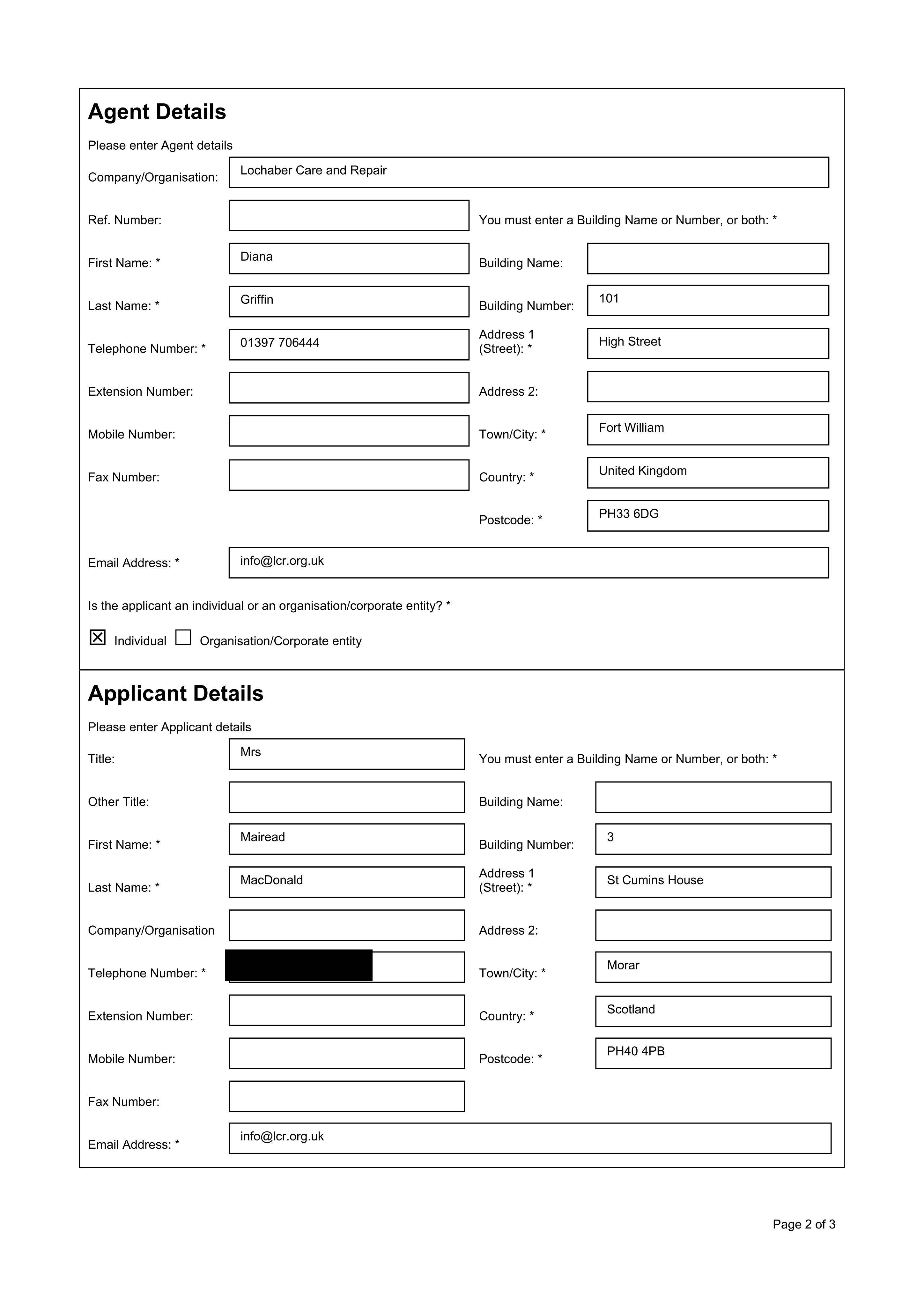 Planning document