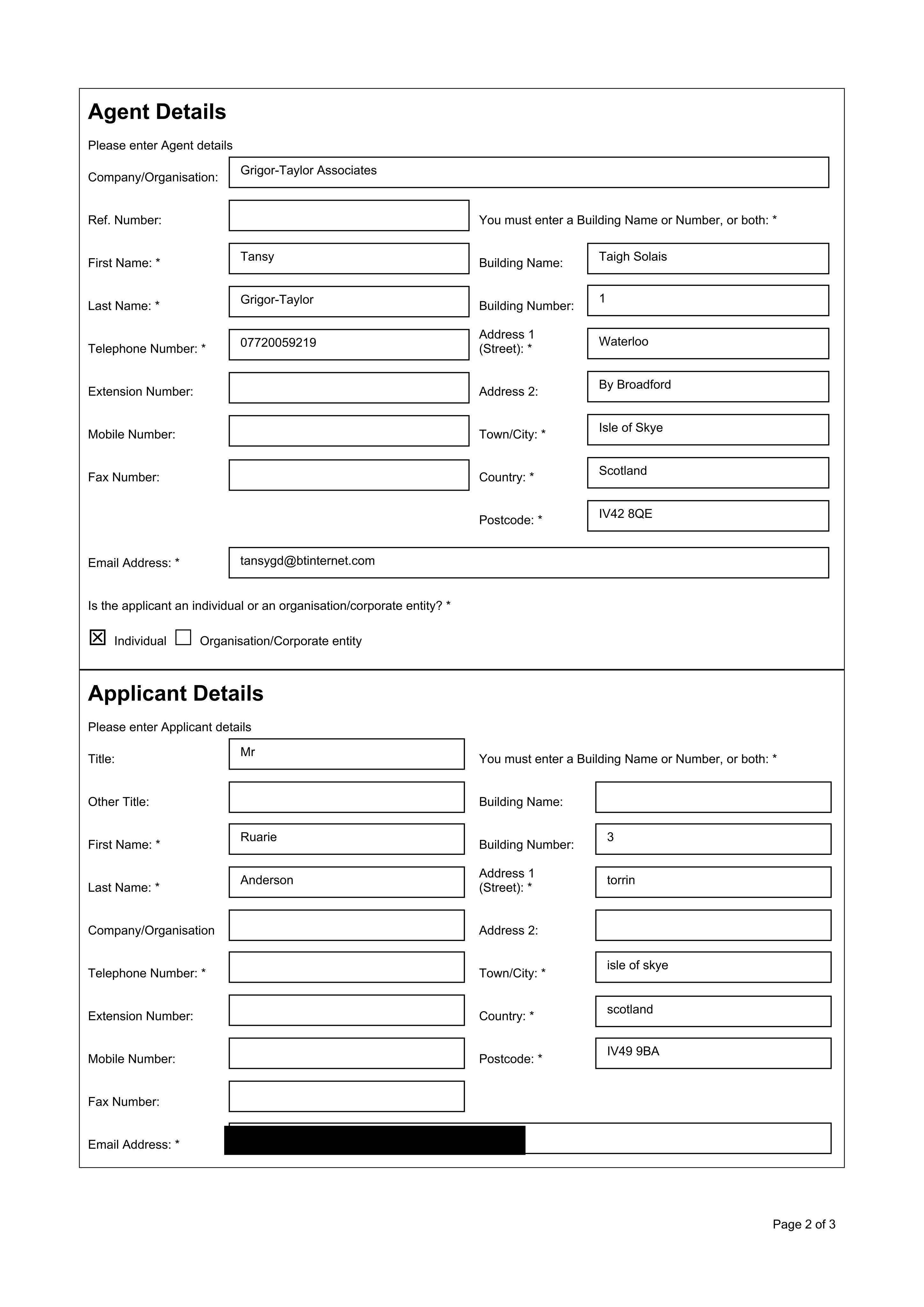 Planning document