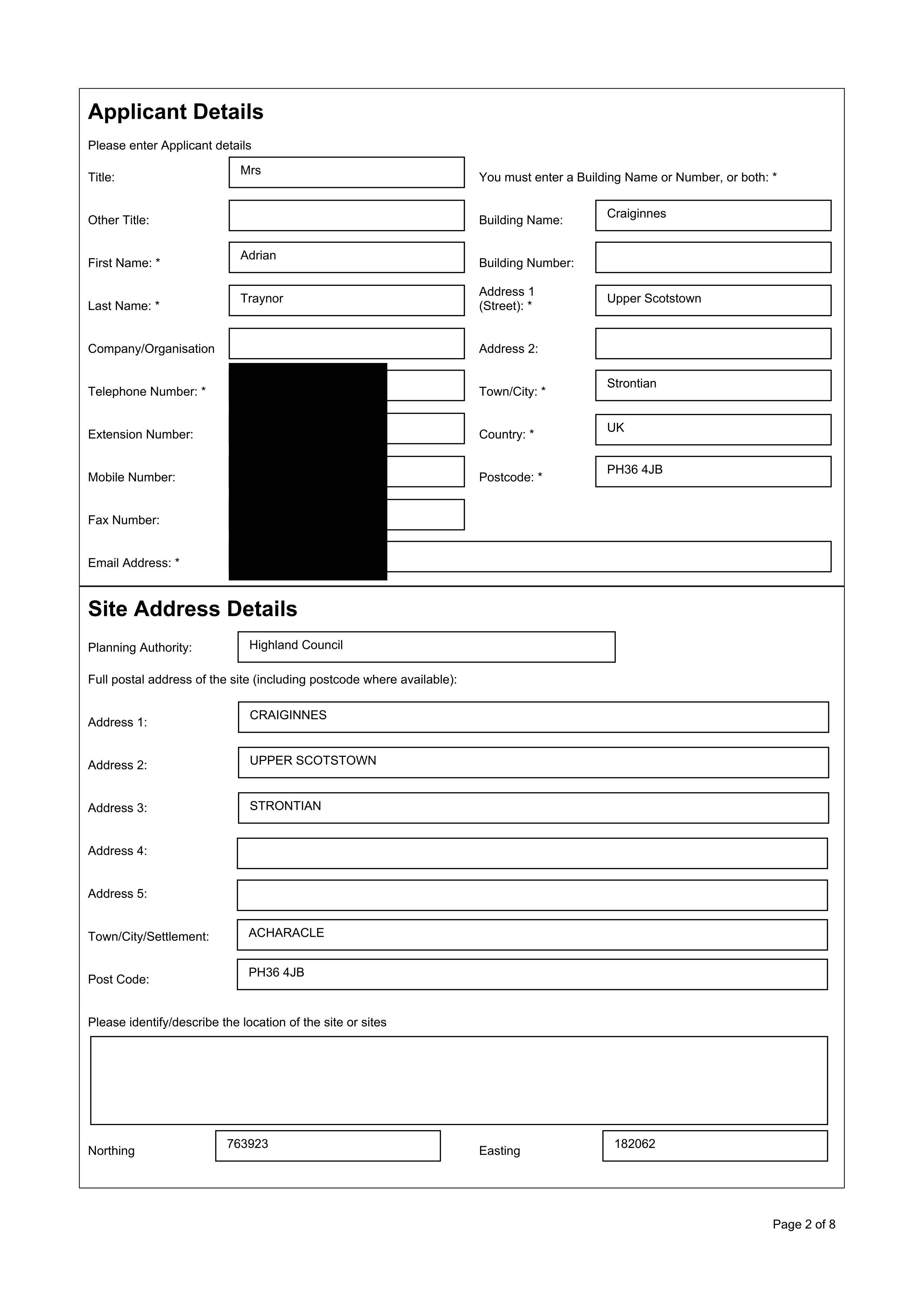 Planning document