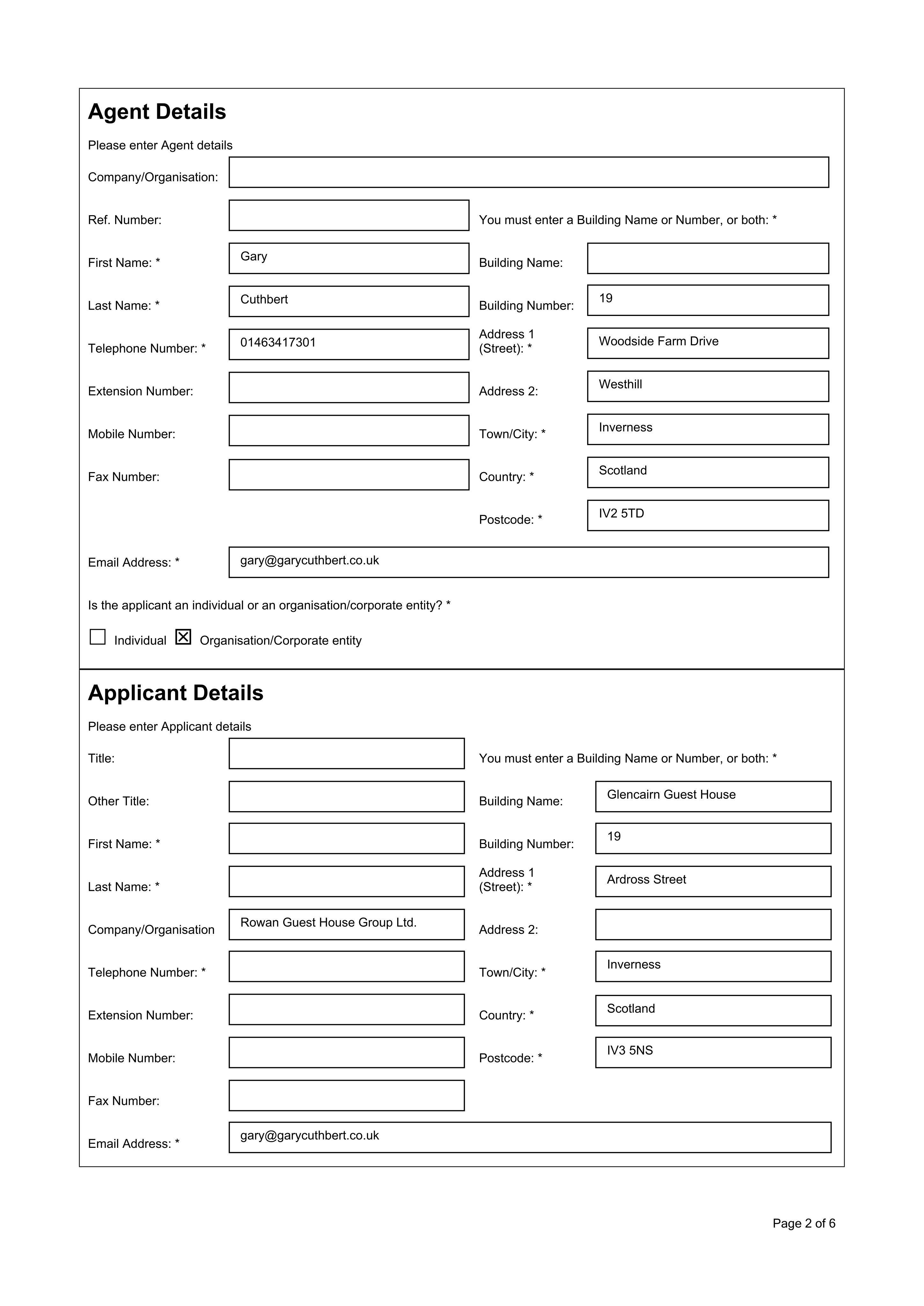 Planning document