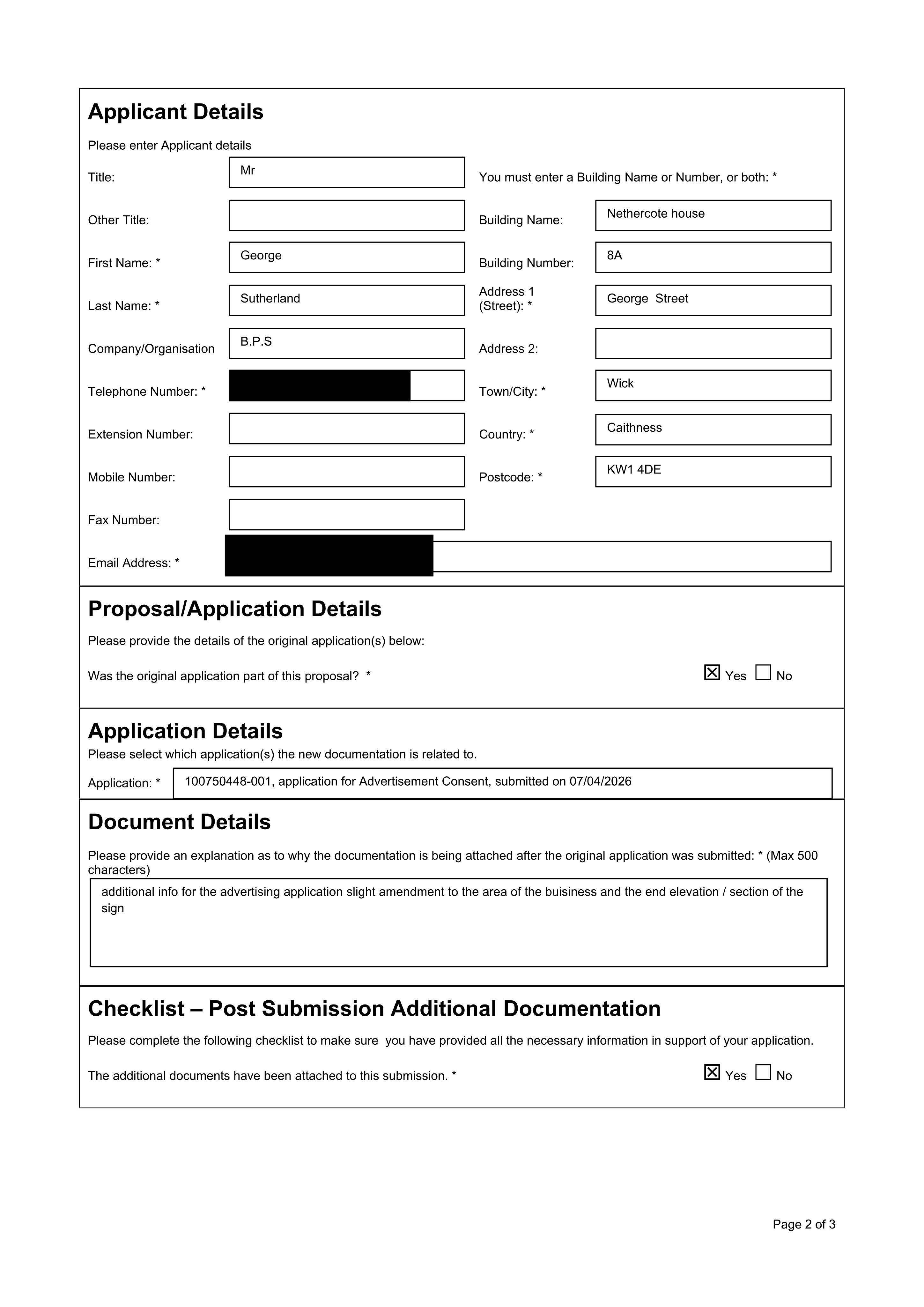 Planning document