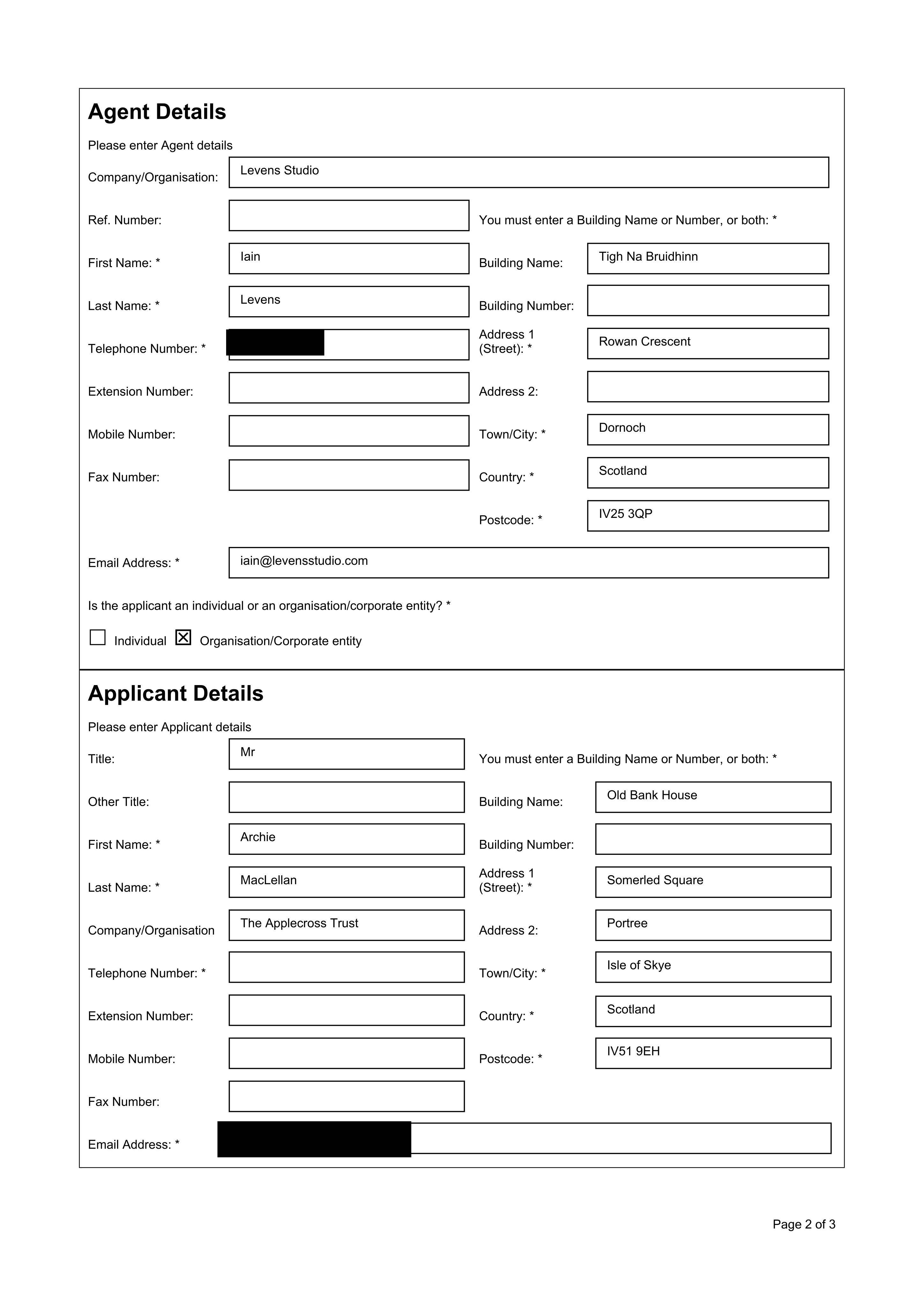 Planning document