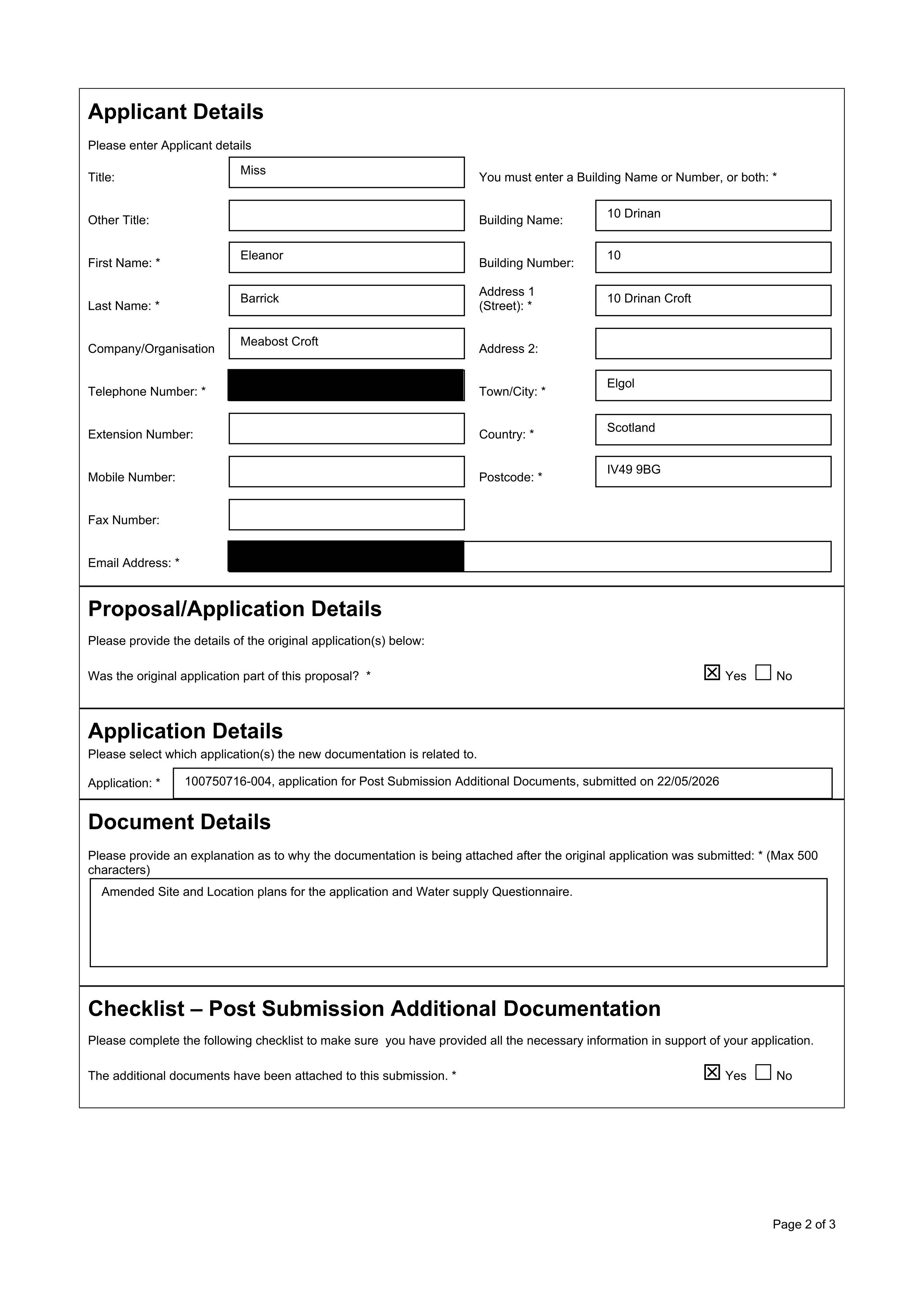 Planning document