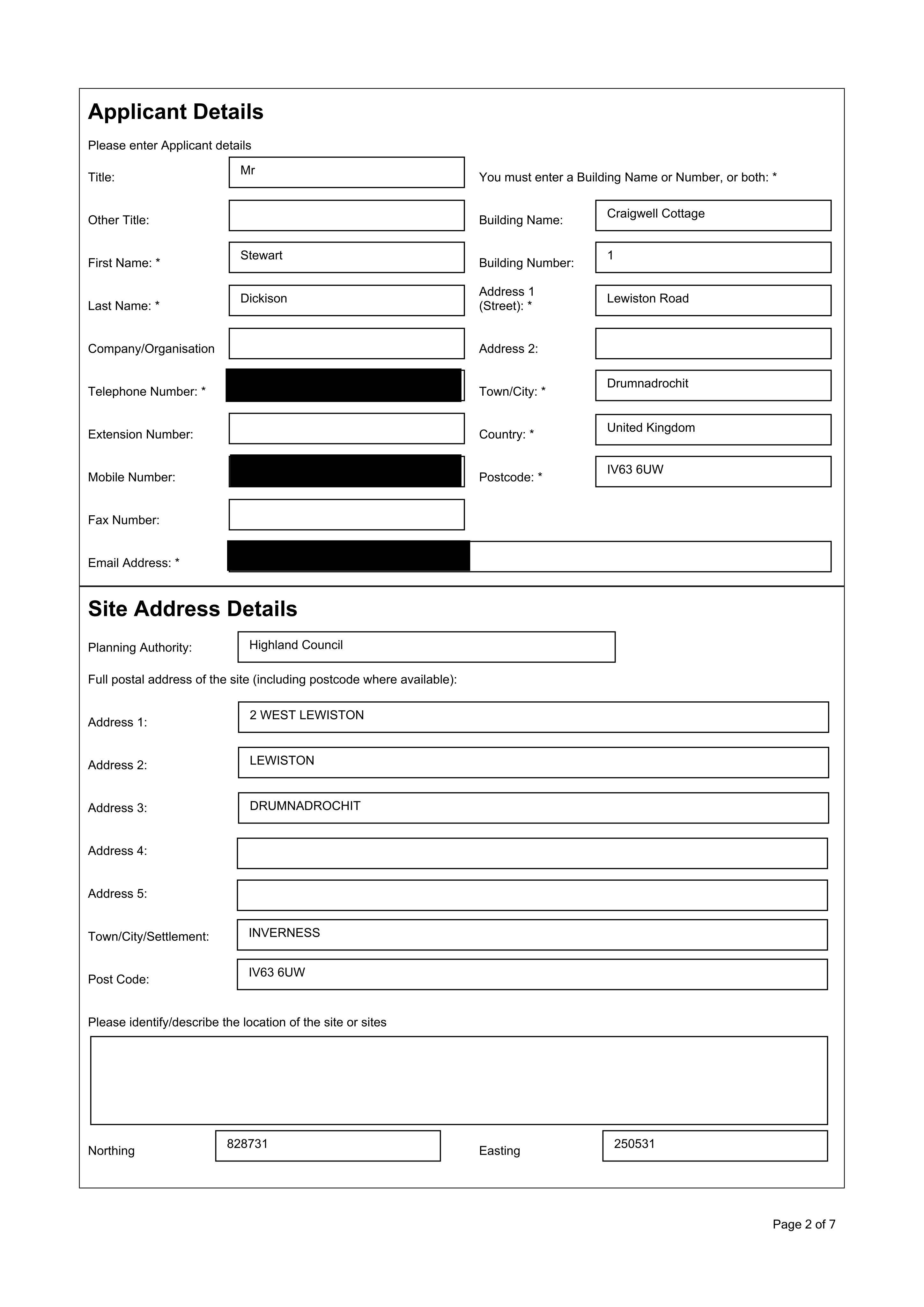 Planning document